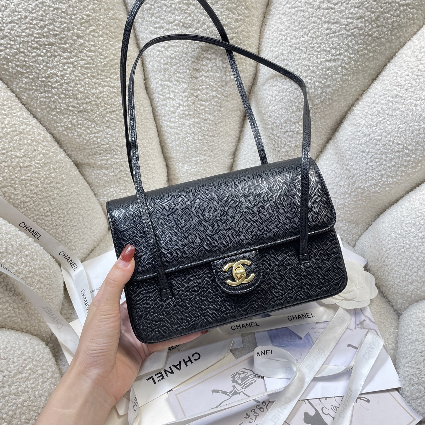 Chanel Style Leather Card Holder Lookbook Reference image 2