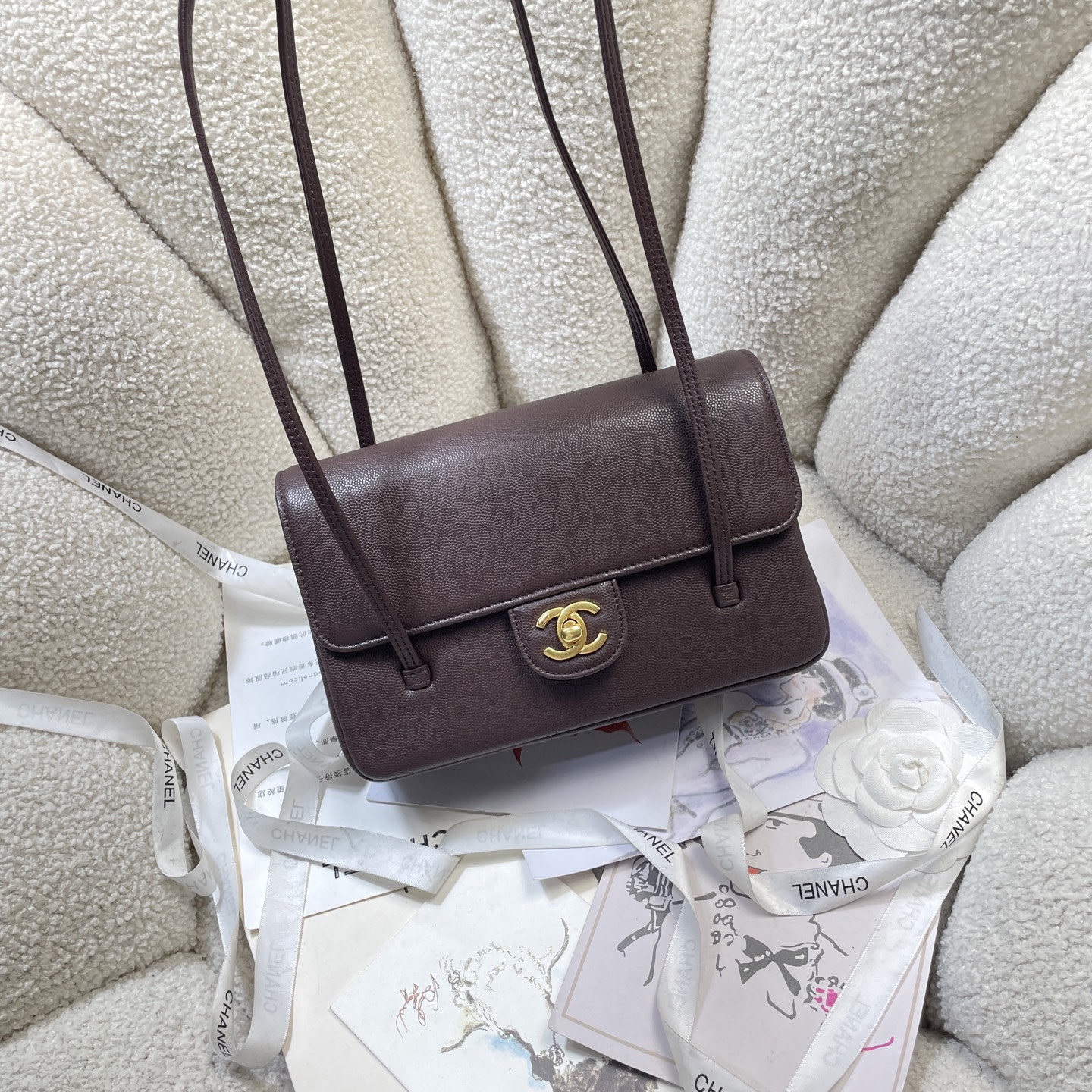 Chanel Style Leather Card Holder Lookbook Reference image 2