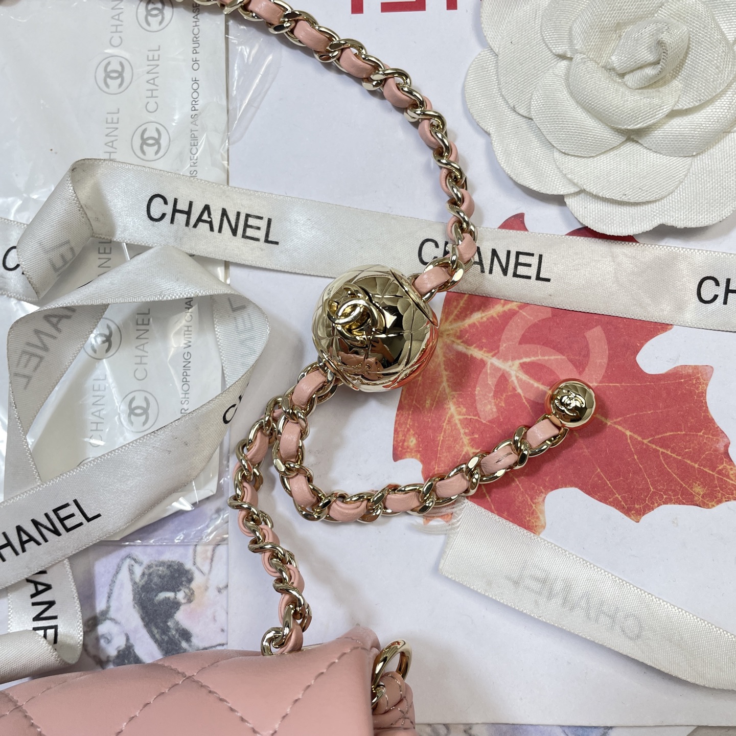 Chanel Style Pink Shoulder Bag style reference detail image 6 from source 776594