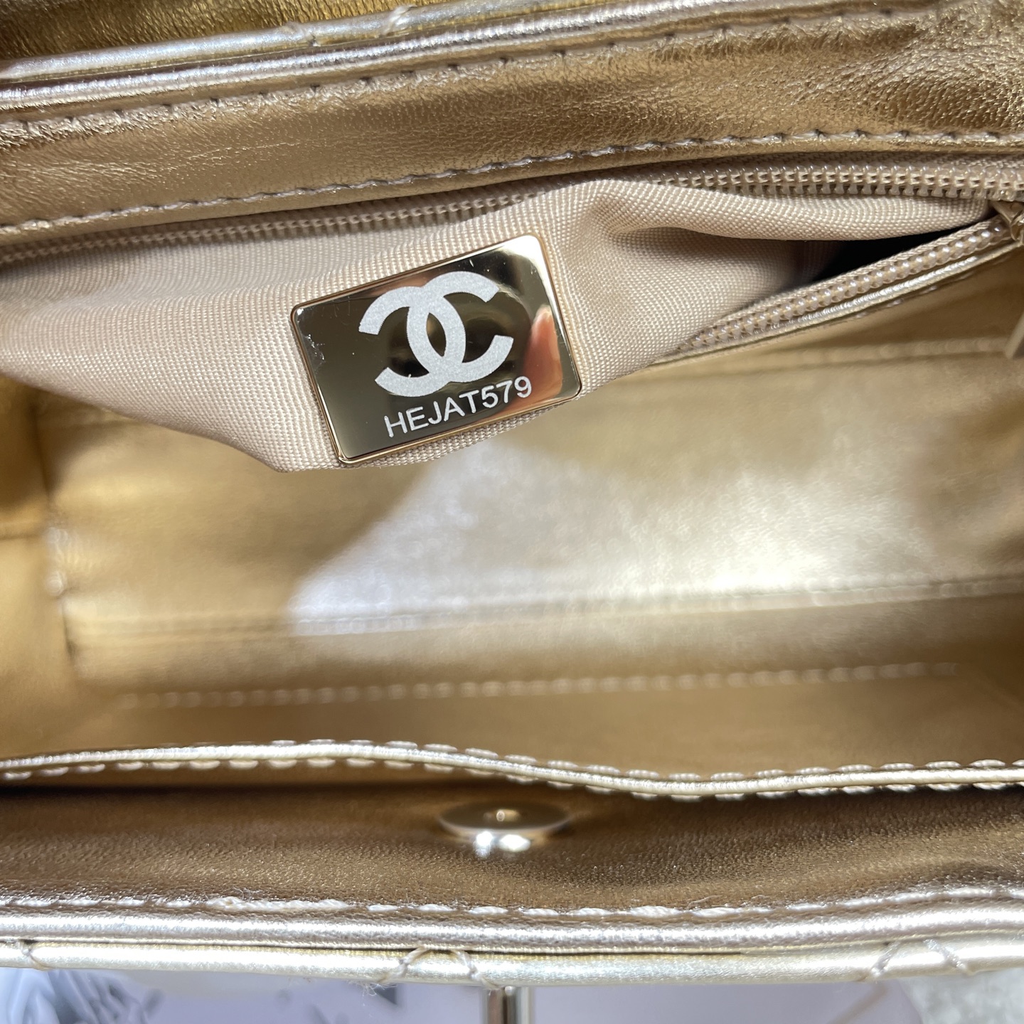 Chanel Style Leather Top Handle Bag style reference detail image 9 from source 776595