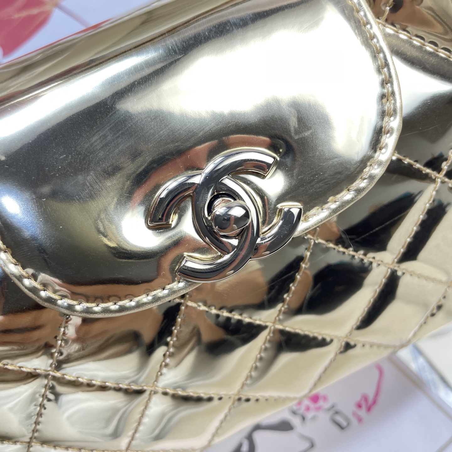 Chanel Style Leather Top Handle Bag style reference detail image 6 from source 776595