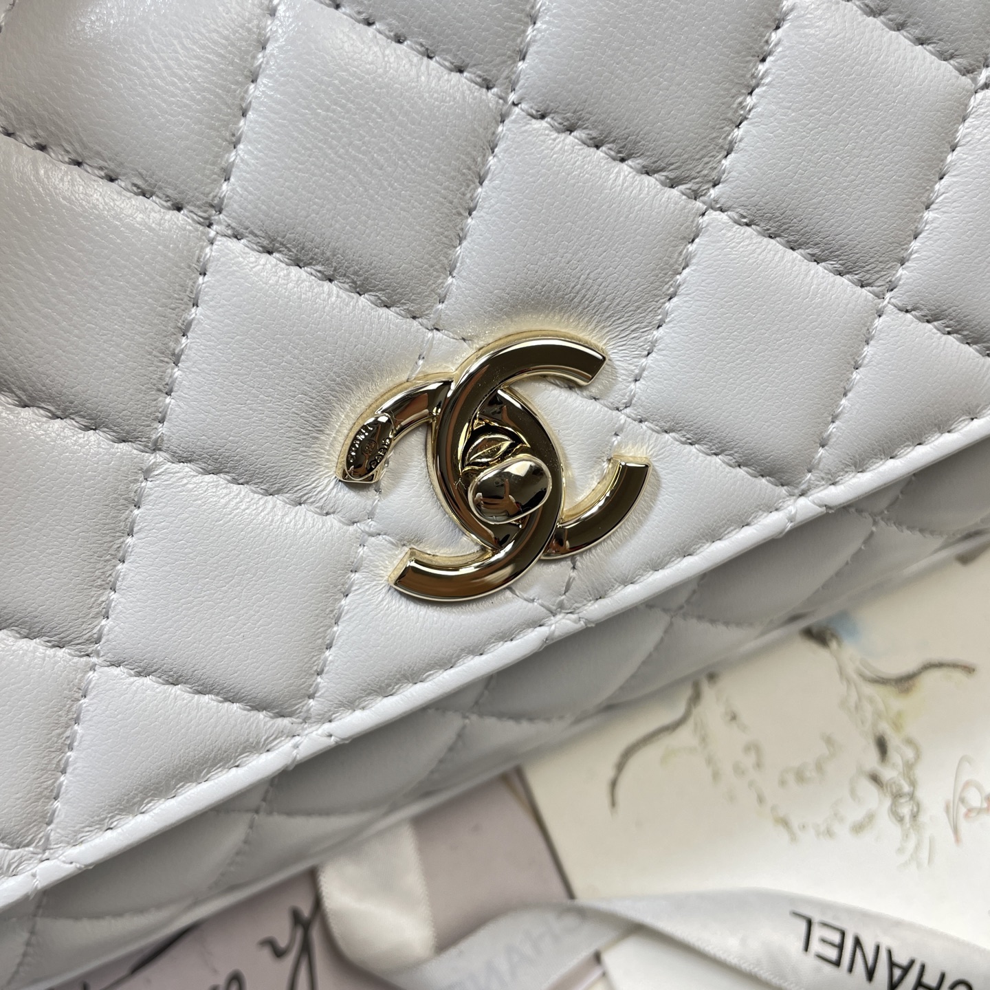 Chanel Style Black Leather Chain Bag Bags Chain Bag detail image 6 from source 785960