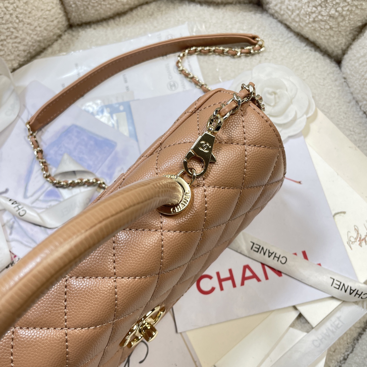 Chanel Style Black Leather Chain Bag Bags Chain Bag detail image 7 from source 785940