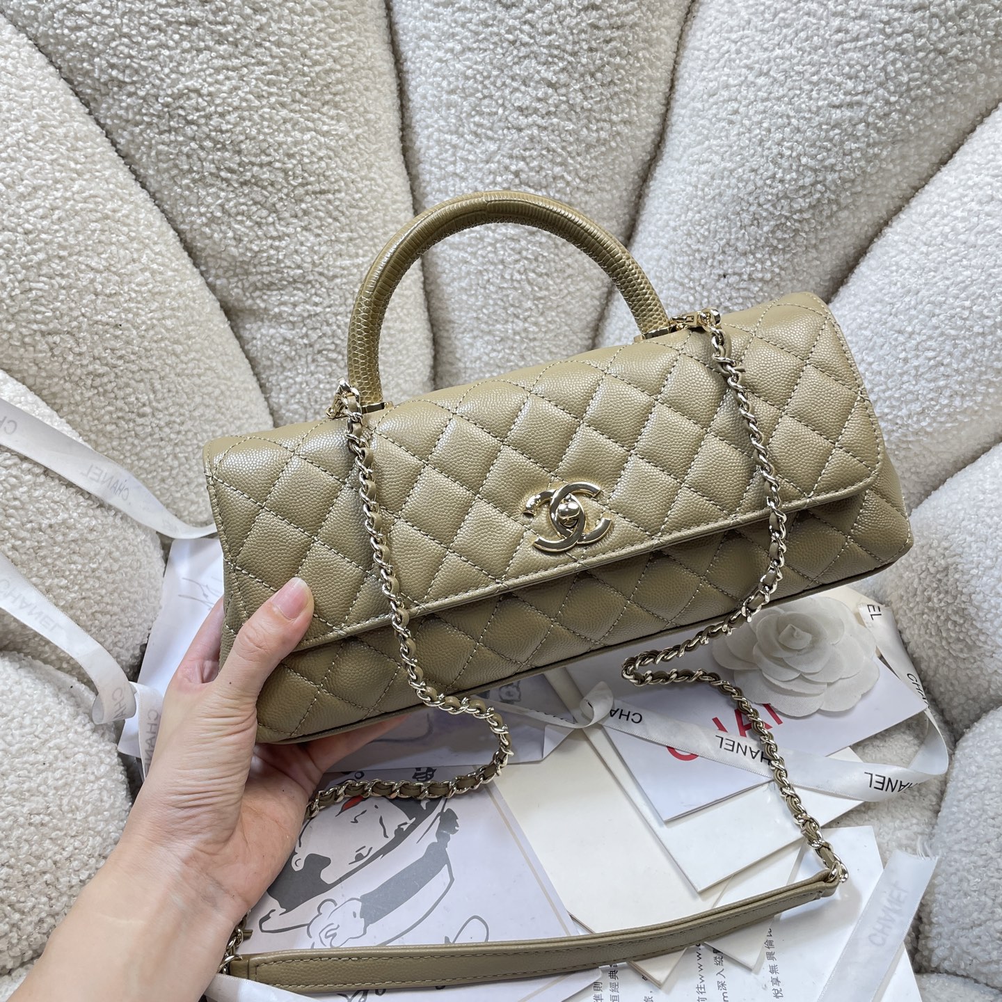 Chanel Style Black Leather Chain Bag Lookbook Reference image 2