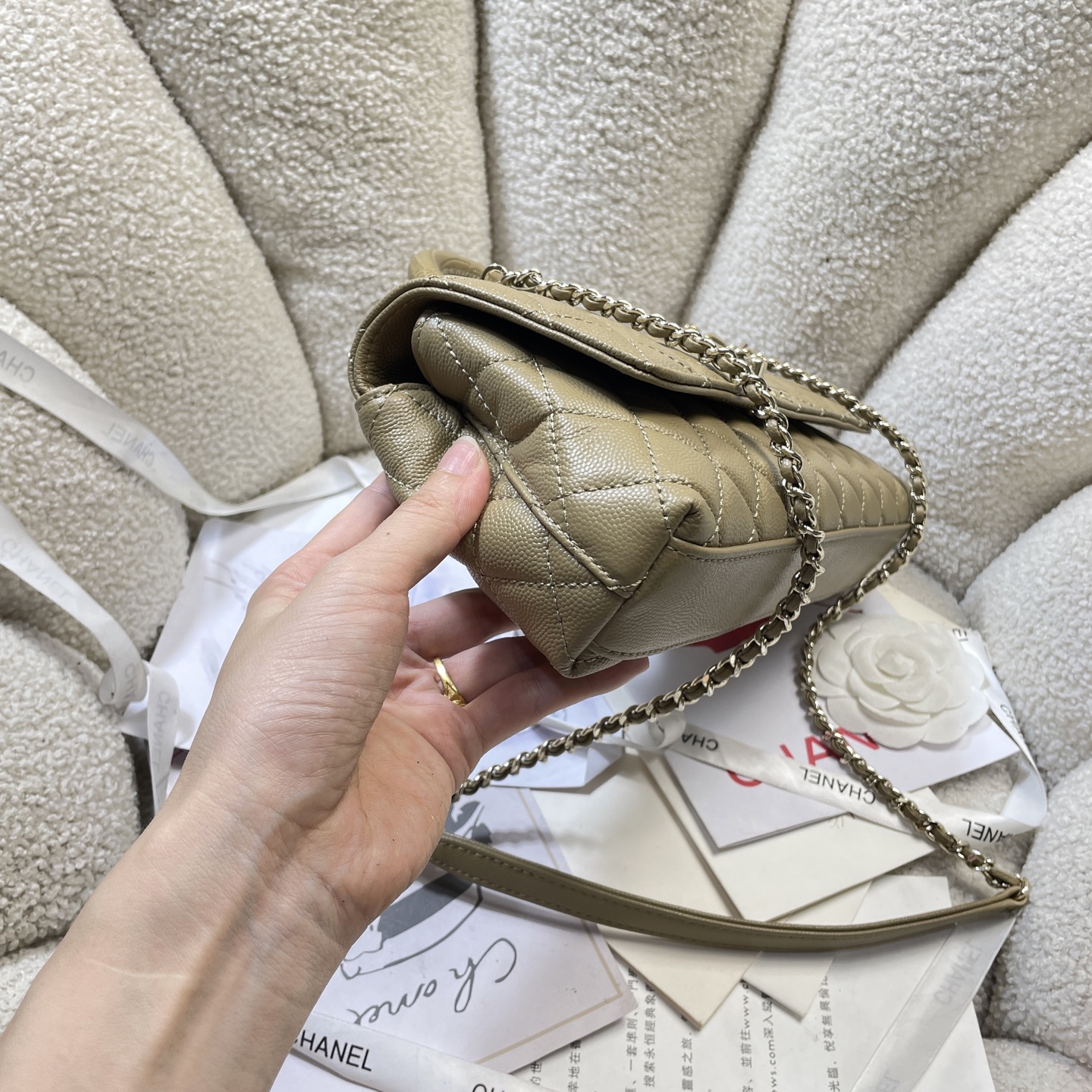 Chanel Style Black Leather Chain Bag Bags Chain Bag detail image 3 from source 785972