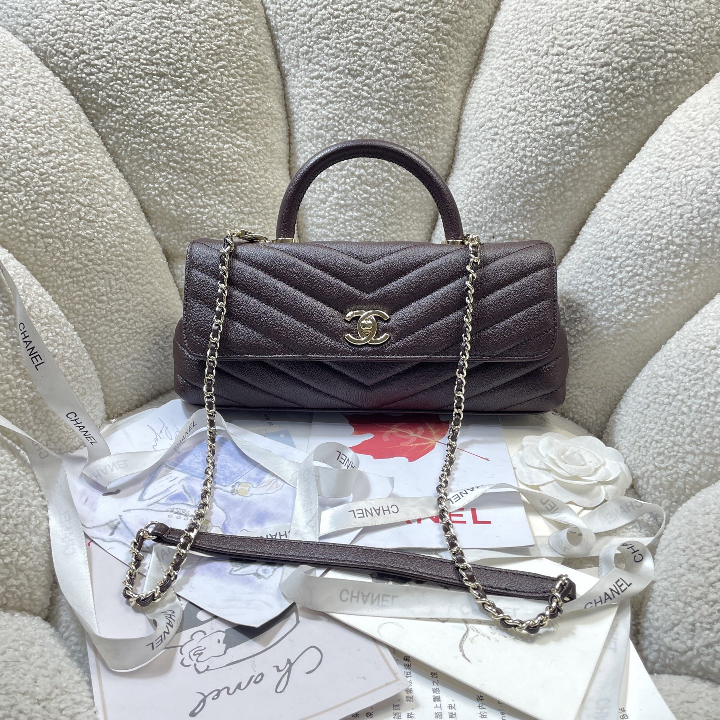 Chanel Style Black Leather Chain Bag Lookbook Reference image 1