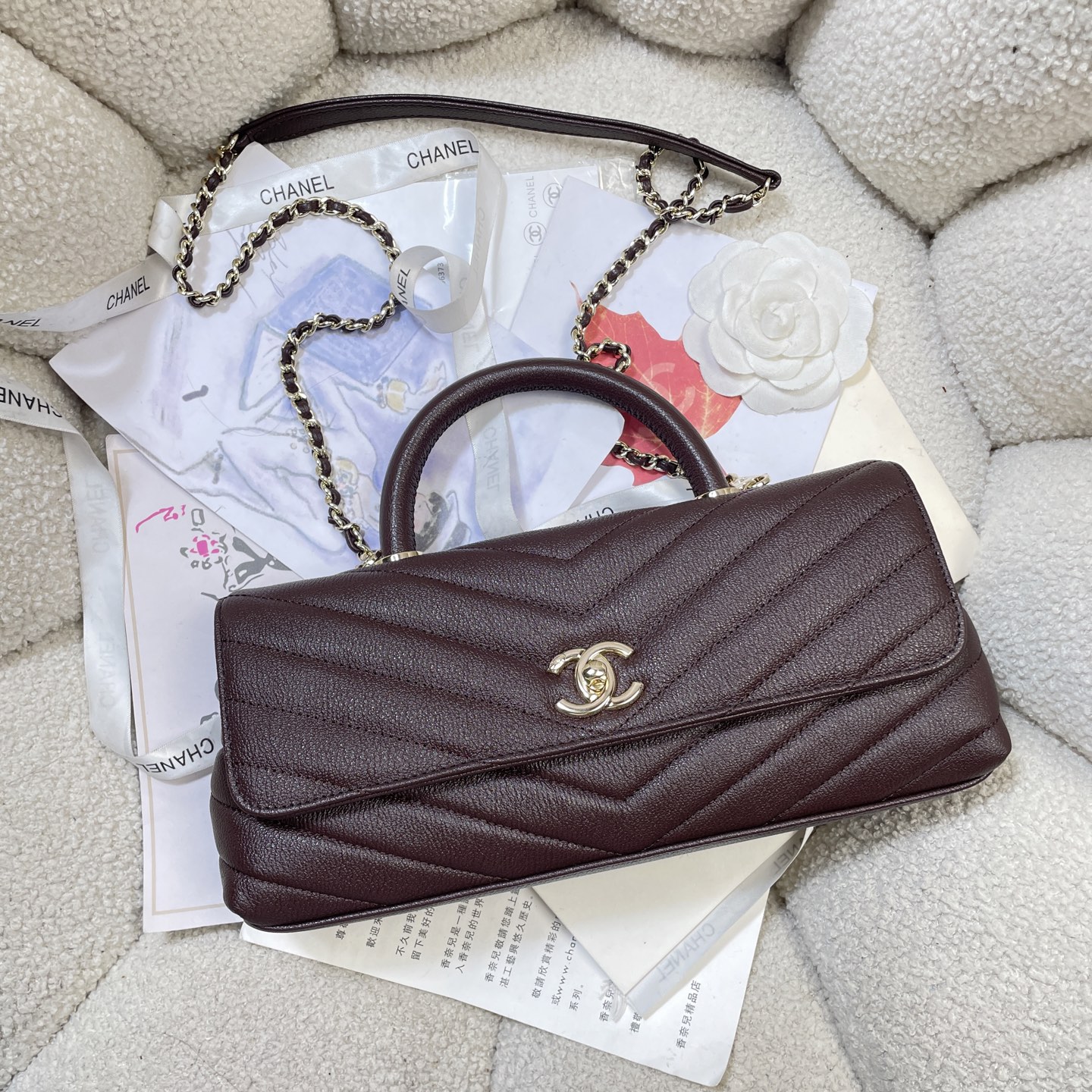 Chanel Style Black Leather Chain Bag Bags Chain Bag detail image 5 from source 785949