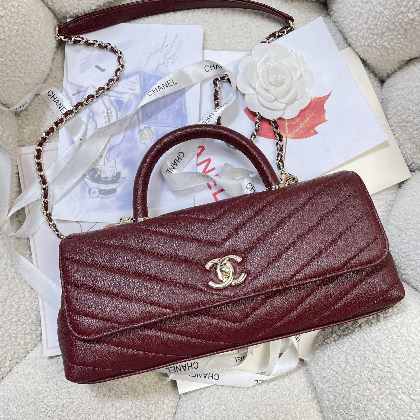 Chanel Style Black Leather Chain Bag Bags Chain Bag detail image 5 from source 785943