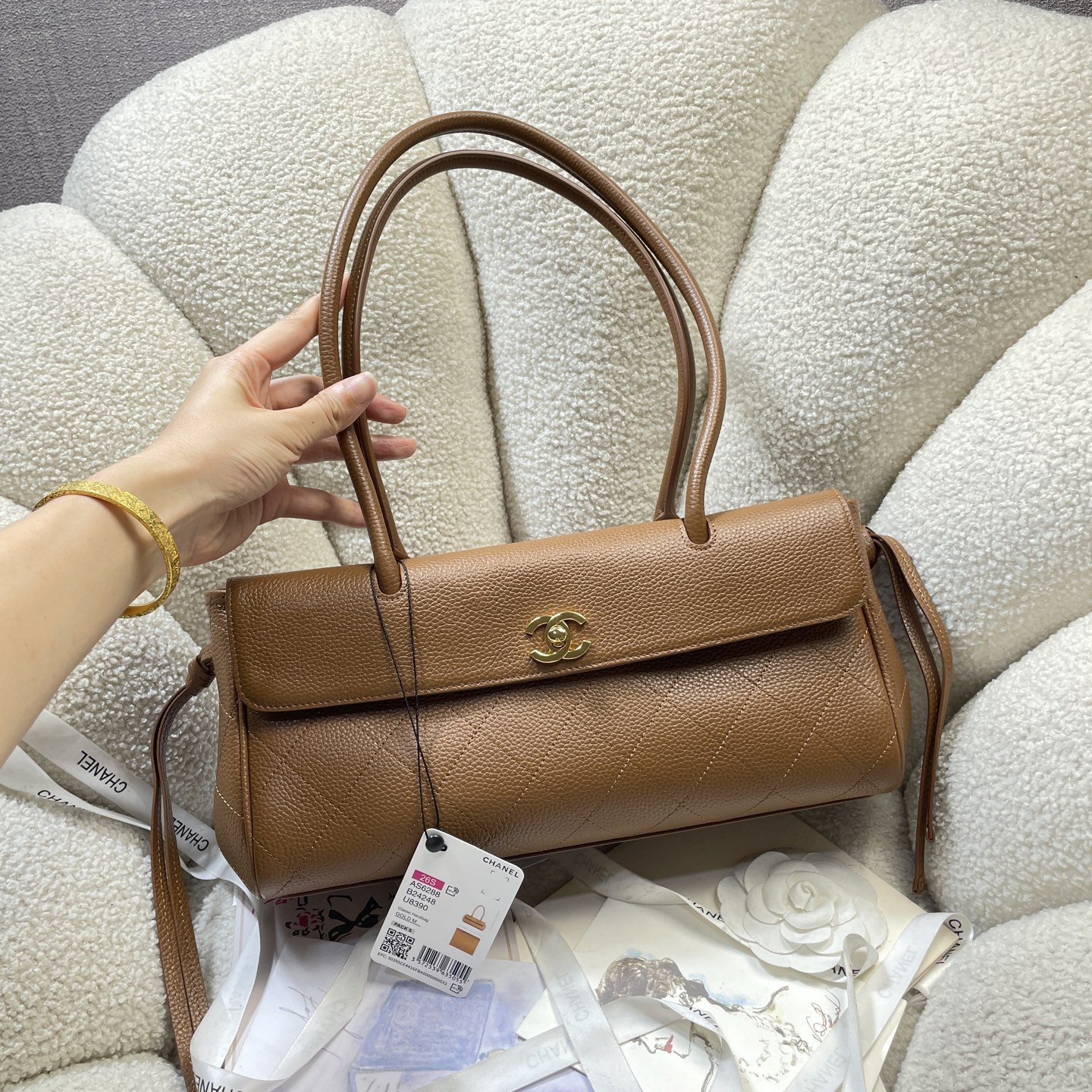 Chanel Style Black Leather Bag Lookbook Reference image 2