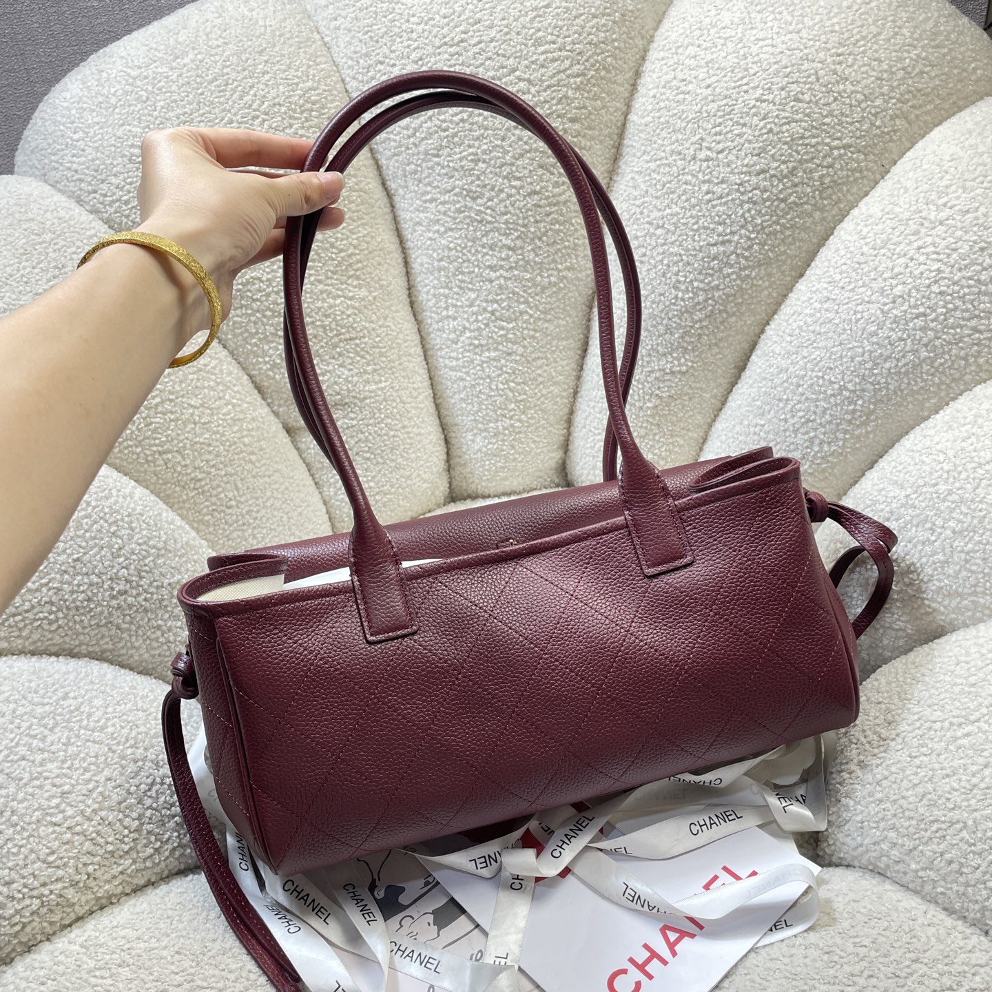 Chanel Style Black Leather Bag style reference detail image 4 from source 785956