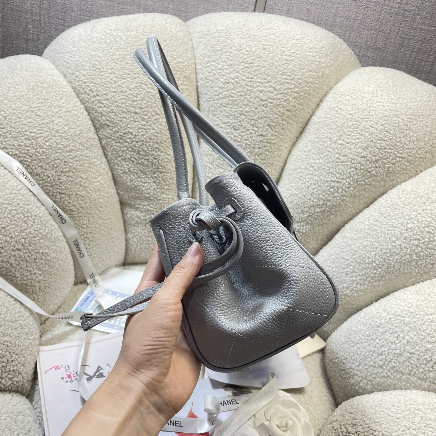 Chanel Style Black Leather Bag style reference detail image 3 from source 785965