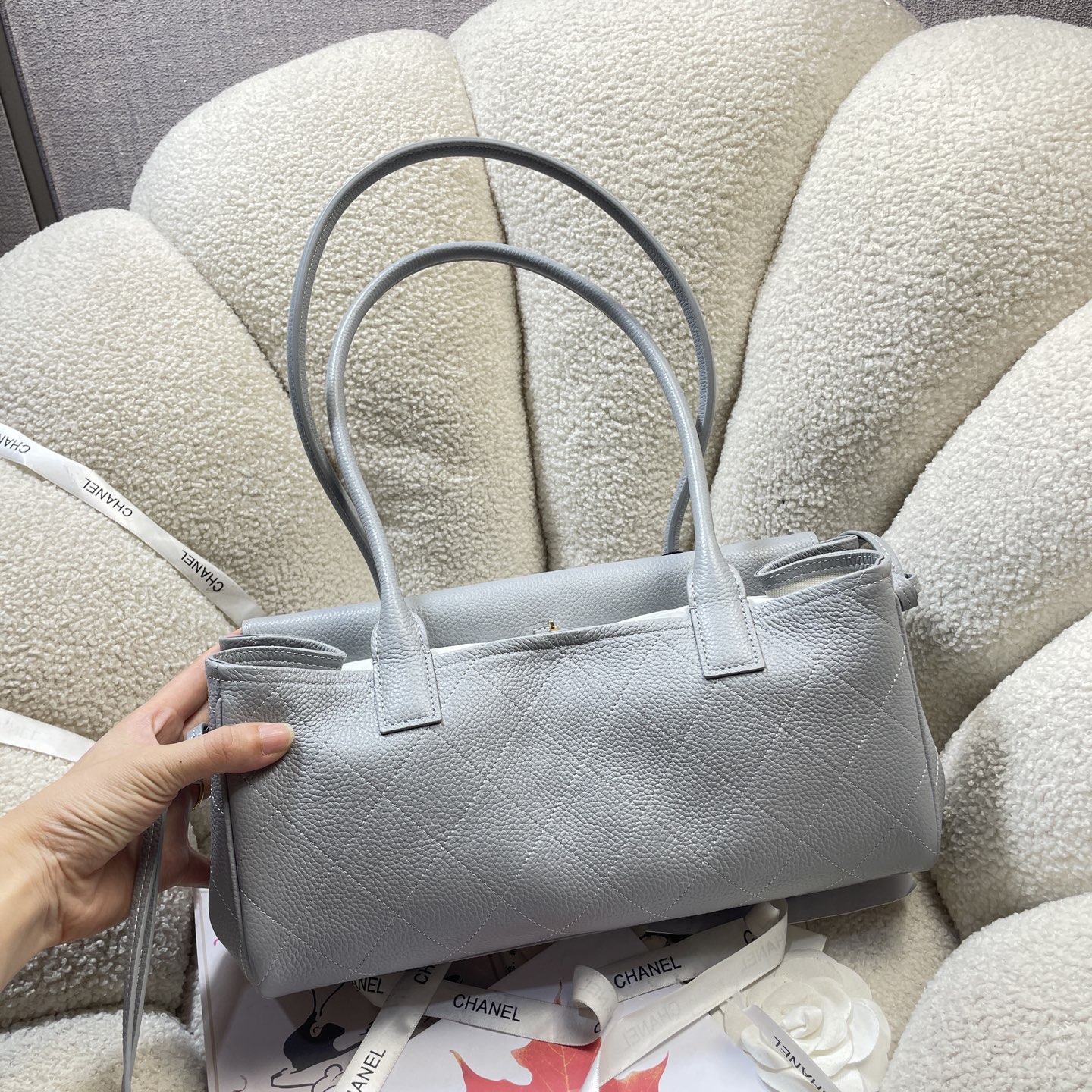 Chanel Style Black Leather Bag style reference detail image 5 from source 785965