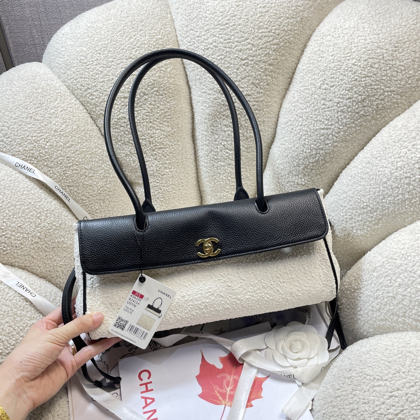 Chanel Style Black Leather Bag Lookbook Reference image 2