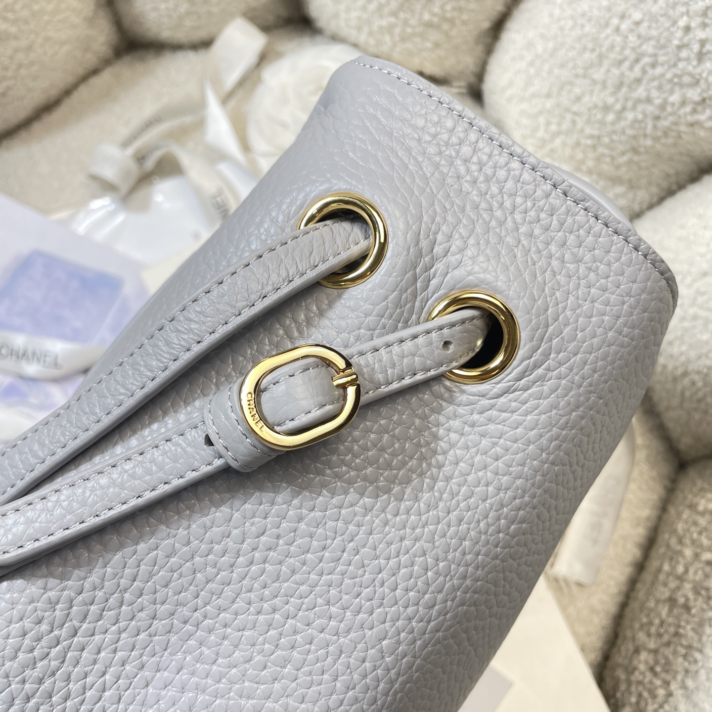 Chanel Style Black Leather Tote Bag style reference detail image 7 from source 785958