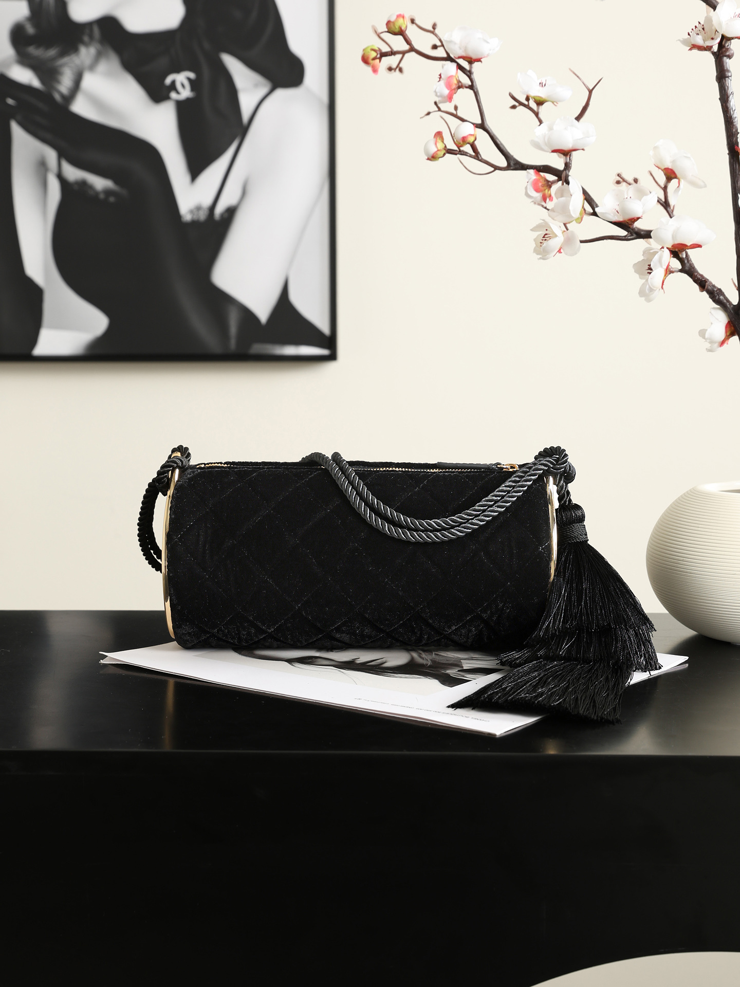 Chanel Black Quilted Chain Shoulder Bag