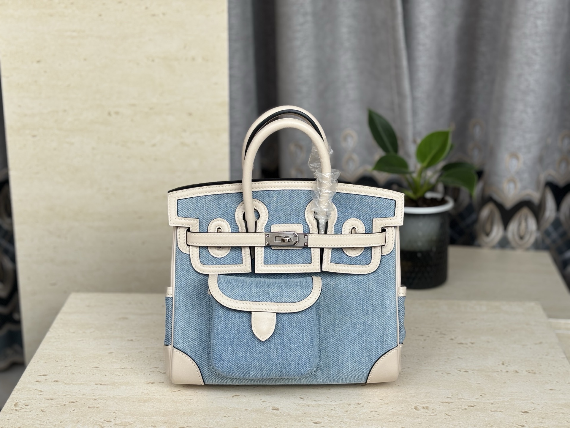 NO:698630,Cargo's new platinum 25CM. Handmade bag!  Wax thread hand sewing, available from stock, denim blue, Hermes, hermes, Hermes,19860909Cargo新款 铂金25CM. 手拎手工包！蜡线手缝 现货供应 牛仔蓝,爱马仕,hermes,Hermes,,Bag