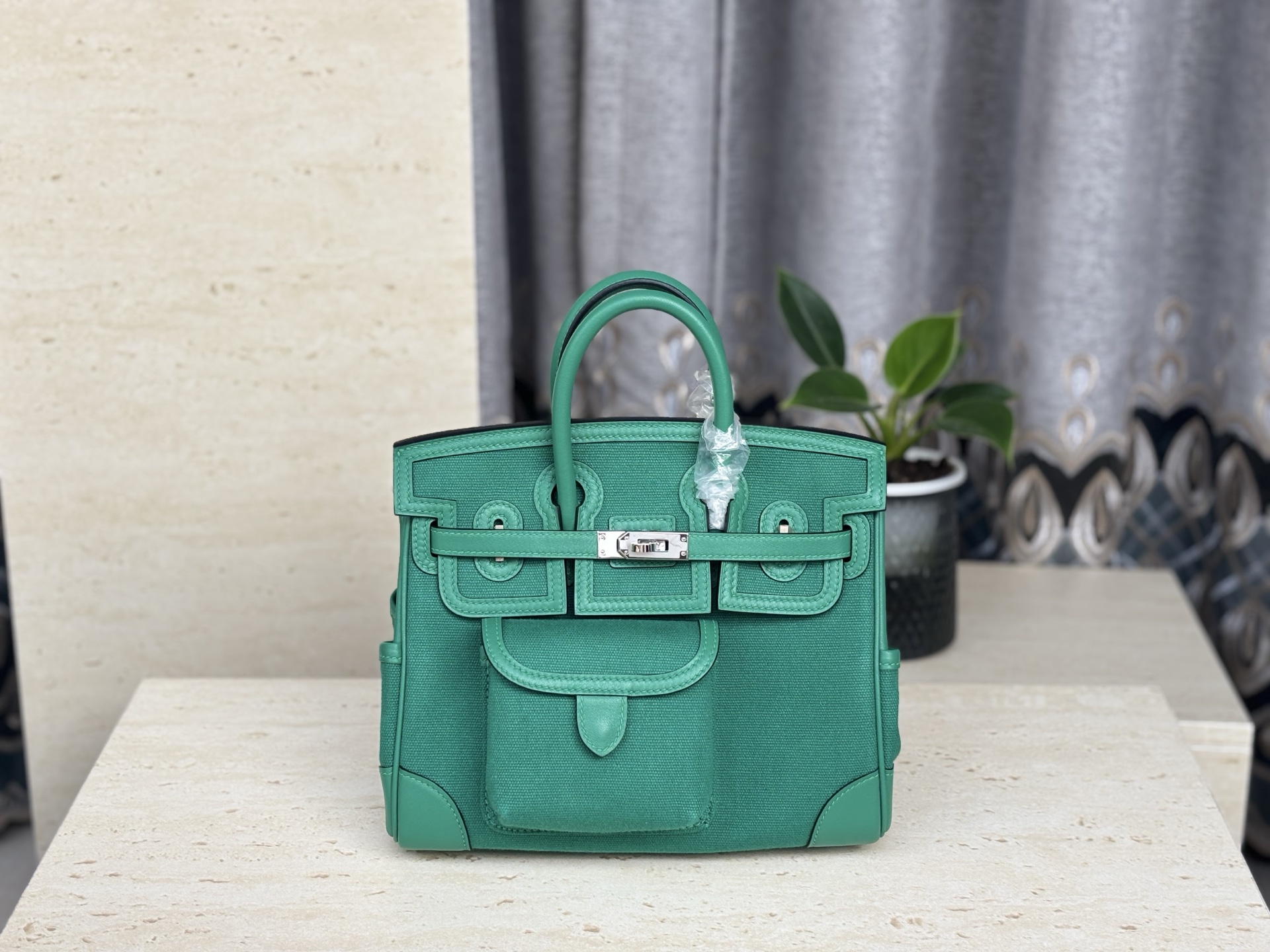 NO:698643,Cargo's new platinum 25CM. Handmade bag!  Wax thread hand sewing available from stock, sapphire green, Hermes, hermes, Hermes,19860909Cargo新款 铂金25CM. 手拎手工包！蜡线手缝 现货供应 宝石绿,爱马仕,hermes,Hermes,,Bag