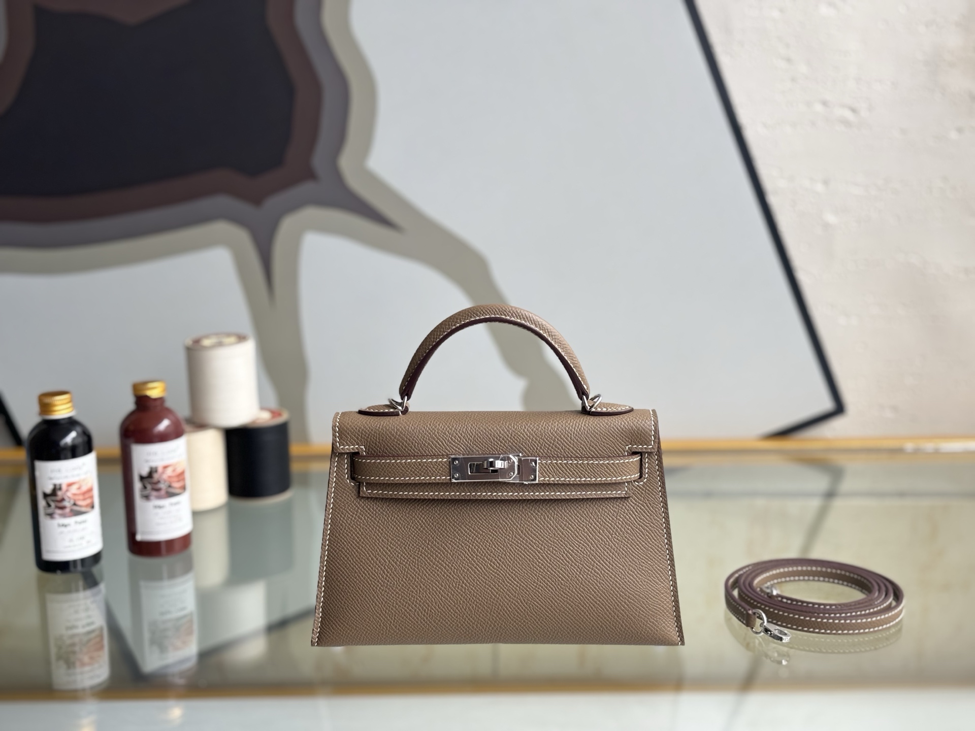 NO:698864,Kelly second generation elephant gray silver buckle 19cm imported E leather fully hand-stitched, Hermes, hermes, Hermes,19860909Kelly二代 大象灰 银扣 19cm 进口E皮 全手缝,爱马仕,hermes,Hermes,,Bag