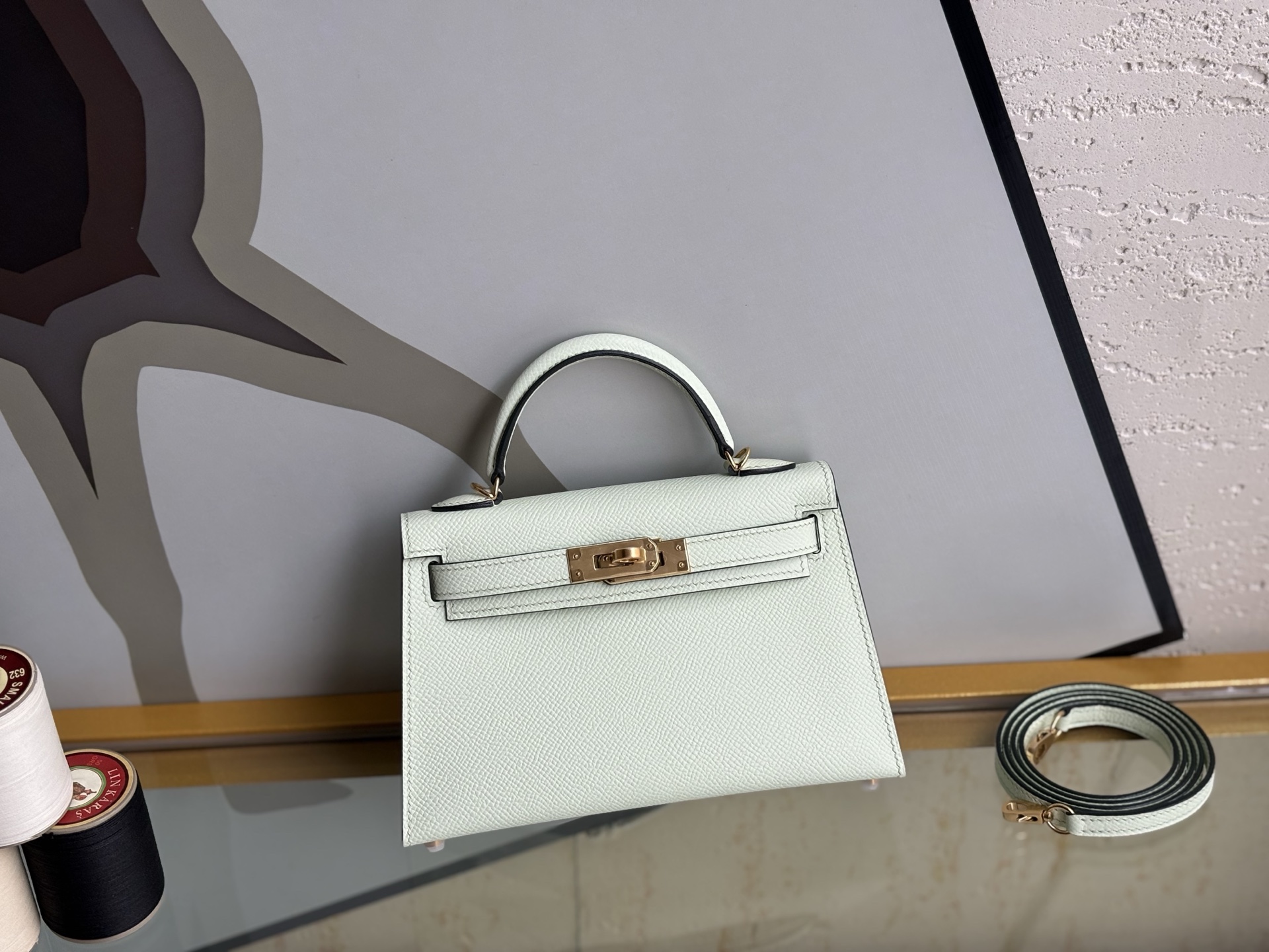 NO:698851,Kelly second generation bubble green gold buckle 19cm imported E leather fully hand-stitched, Hermes, hermes, Hermes,19860909Kelly二代 气泡绿 金扣 19cm 进口E皮 全手缝,爱马仕,hermes,Hermes,,Bag