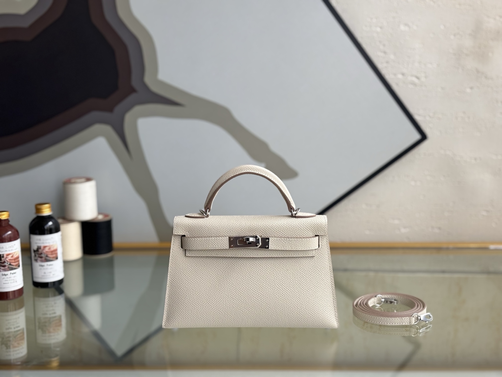 NO:698861,Kelly second generation milkshake white silver buckle 19cm imported E leather fully hand-stitched, Hermes, hermes, Hermes,19860909Kelly二代 奶昔白 银扣 19cm 进口E皮 全手缝,爱马仕,hermes,Hermes,,Bag