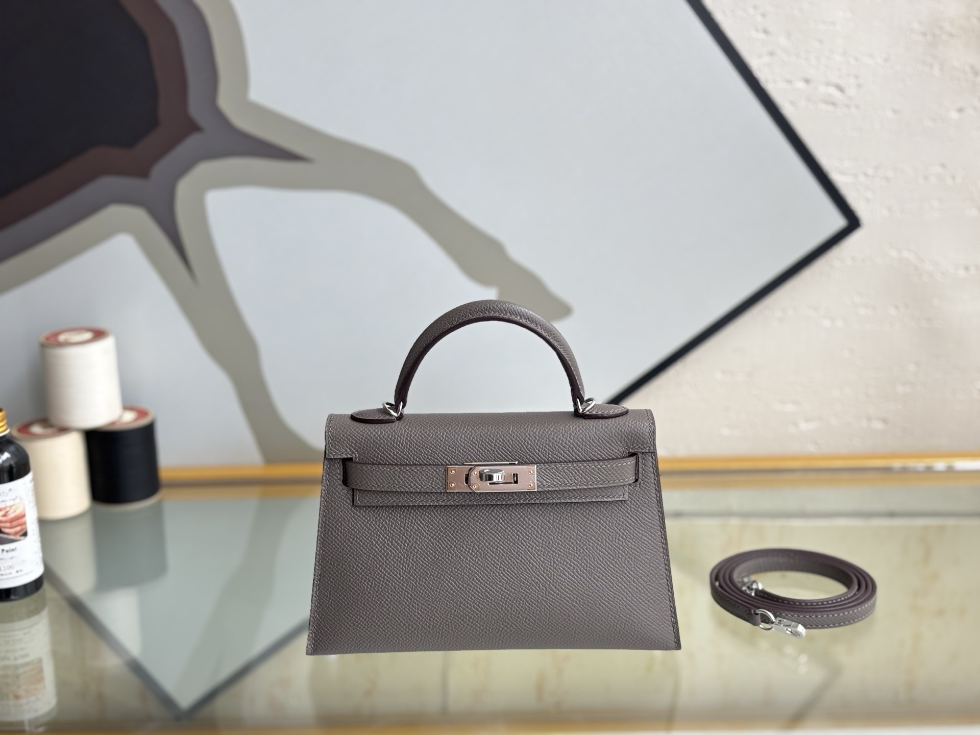 NO:698881,Kelly second generation pewter gray silver buckle 19cm imported E leather fully hand-stitched, Hermes, hermes, Hermes,19860909Kelly二代 锡器灰 银扣 19cm 进口E皮 全手缝,爱马仕,hermes,Hermes,,Bag