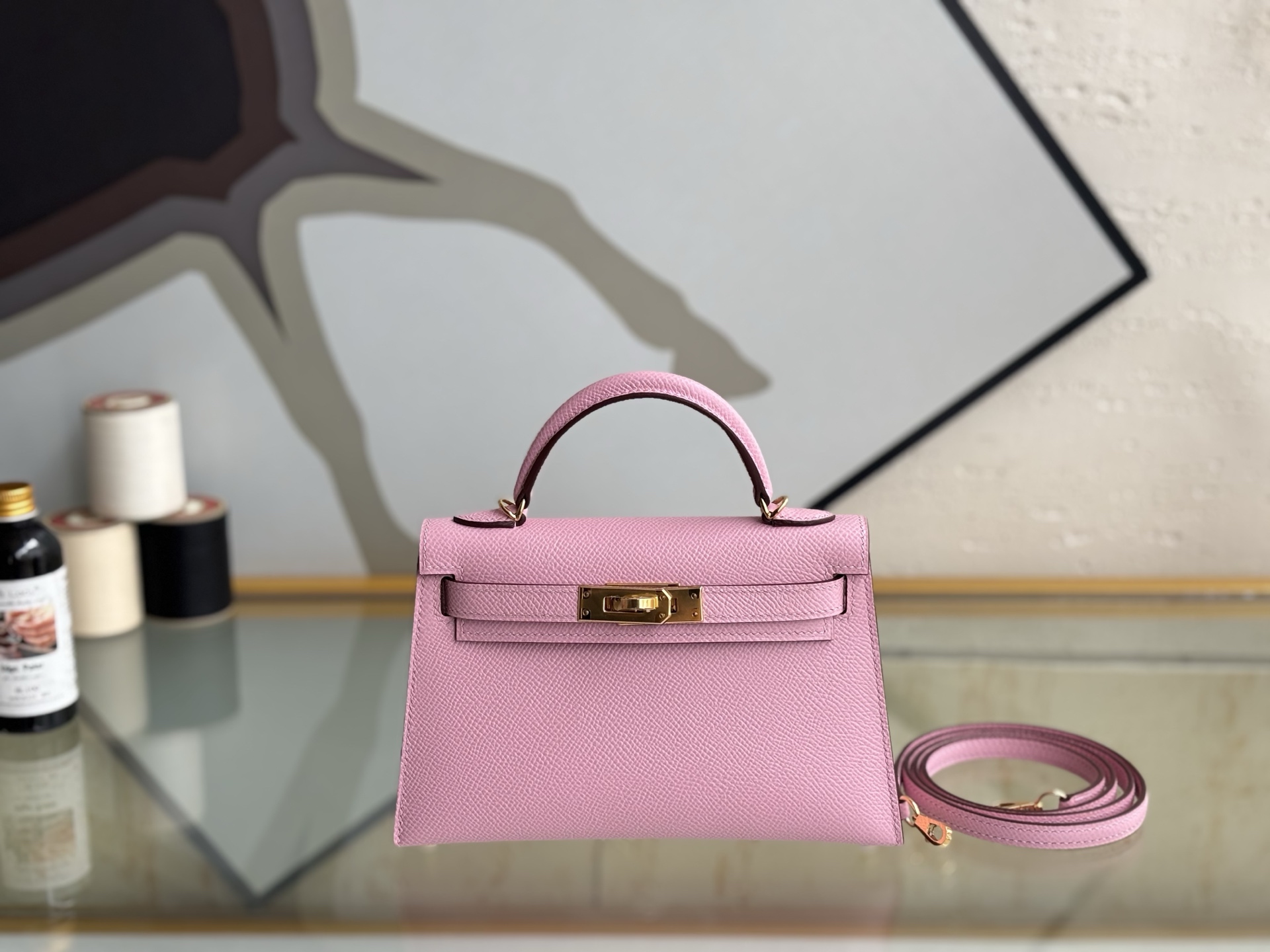 NO:698884,Kelly second generation mallow purple gold buckle 19cm imported E leather fully hand-stitched, Hermes, hermes, Hermes,19860909Kelly二代 锦葵紫 金扣 19cm 进口E皮 全手缝,爱马仕,hermes,Hermes,,Bag