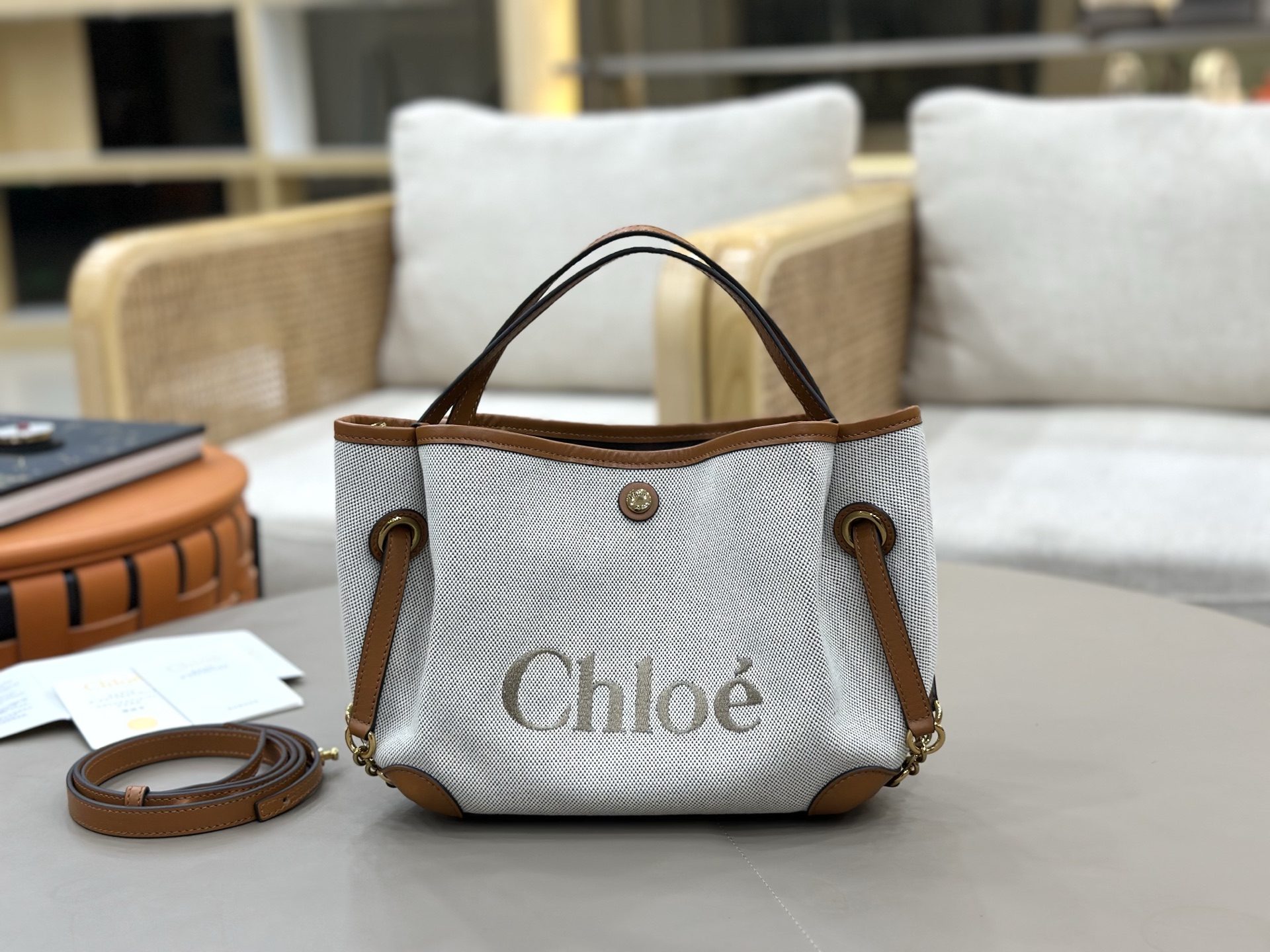 Chloé Versatile for all seasons! I'm sure this canvas tote from Chloe will hold my hand!