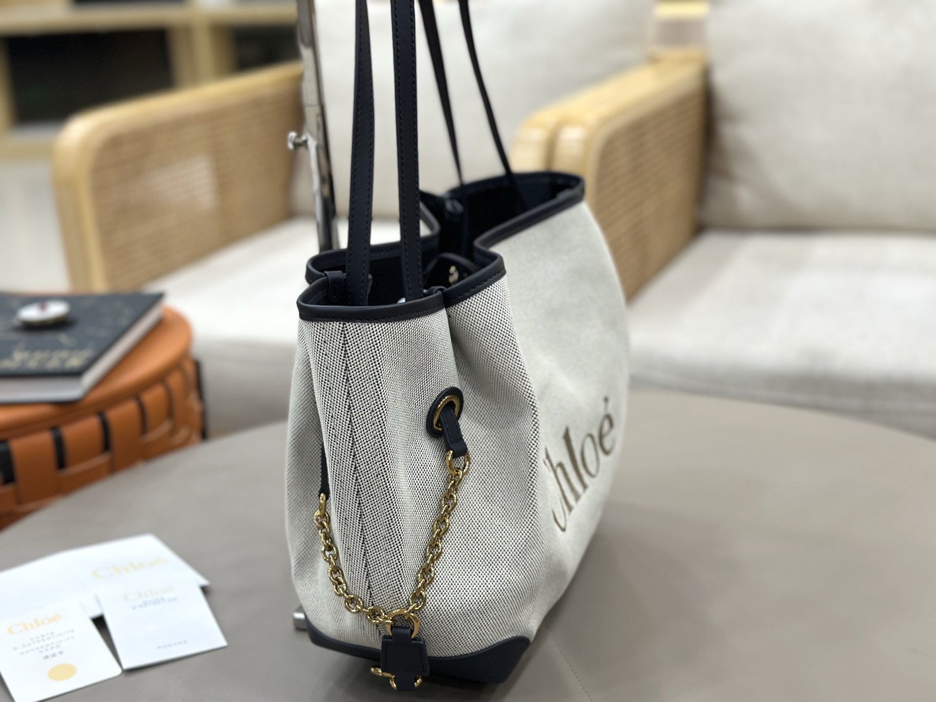 Chloé Versatile for all seasons! I'm sure this canvas tote from Chloe will hold my hand!