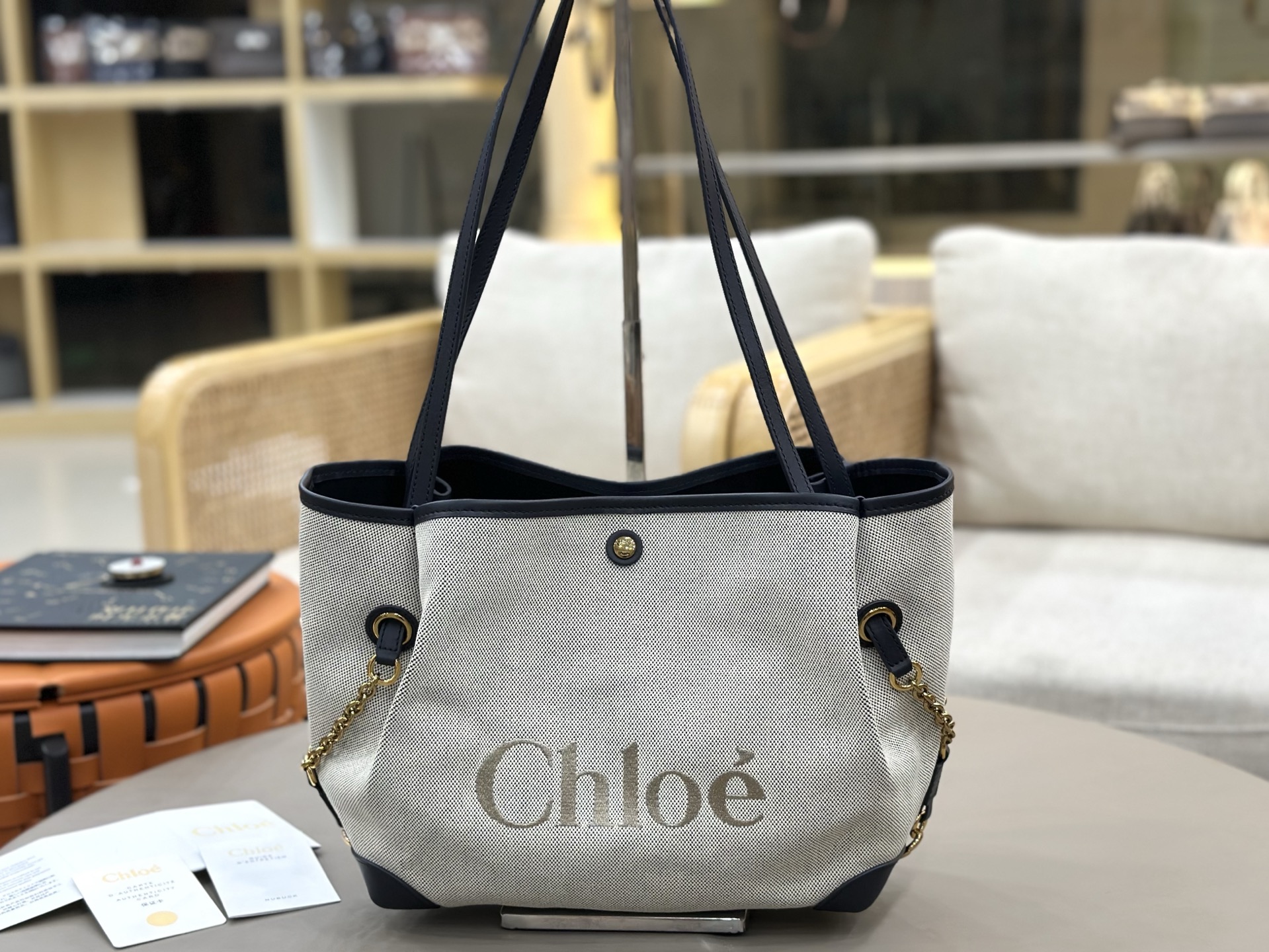 Chloé Versatile for all seasons! I'm sure this canvas tote from Chloe will hold my hand!