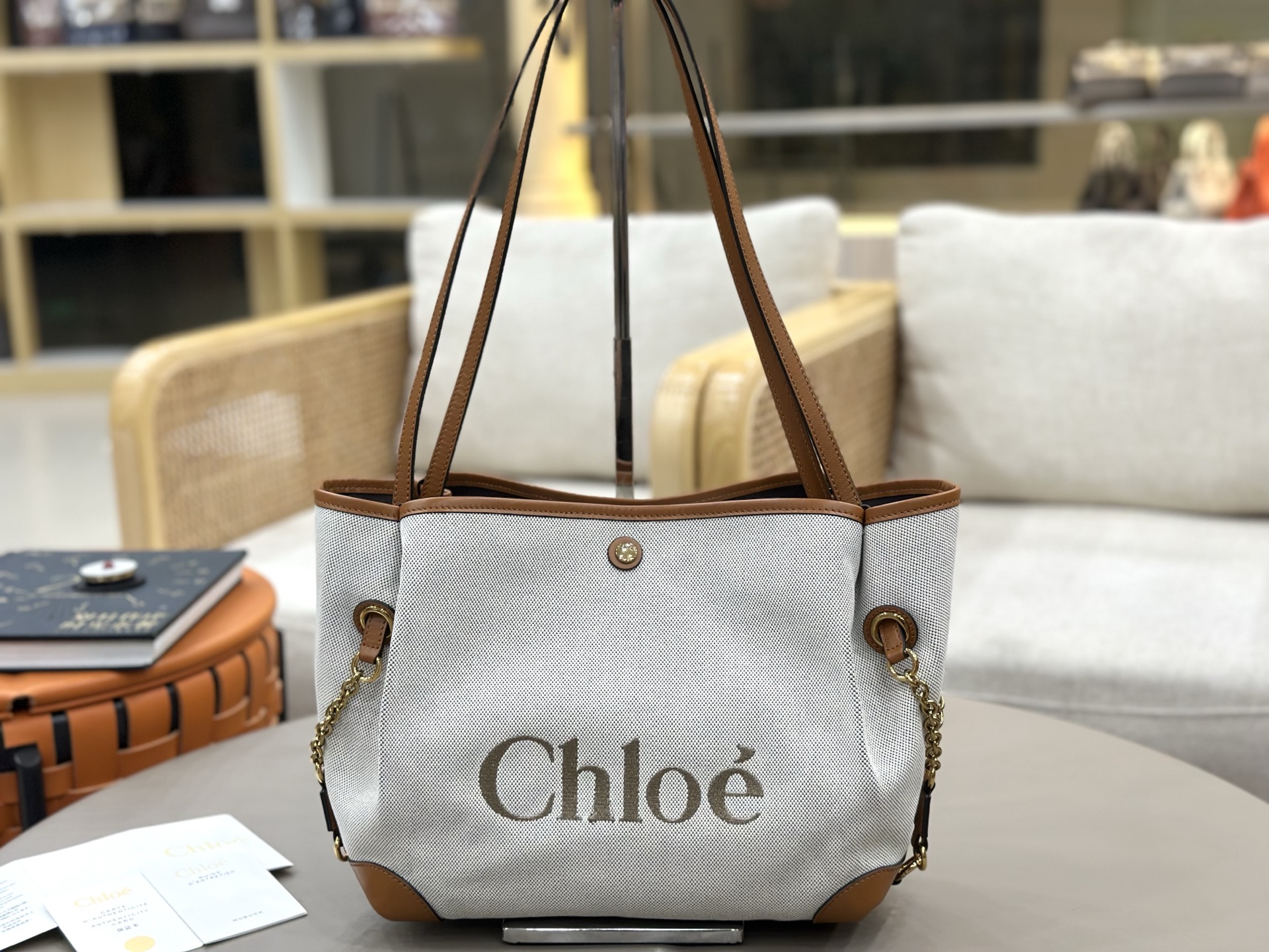 Chloé Versatile for all seasons! I'm sure this canvas tote from Chloe will hold my hand!