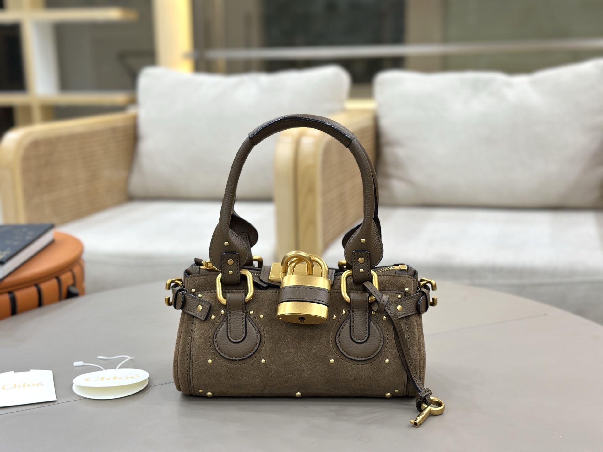 Chloe Paddington Paddington suede matte green Fashion is a gorgeous cycle