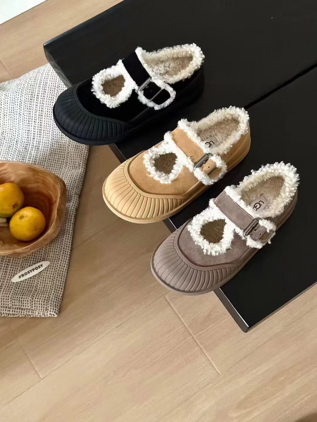 Stylish Snow Boots Co-Financed at 525, Sizes 35-40, Black, Brown, Gray.