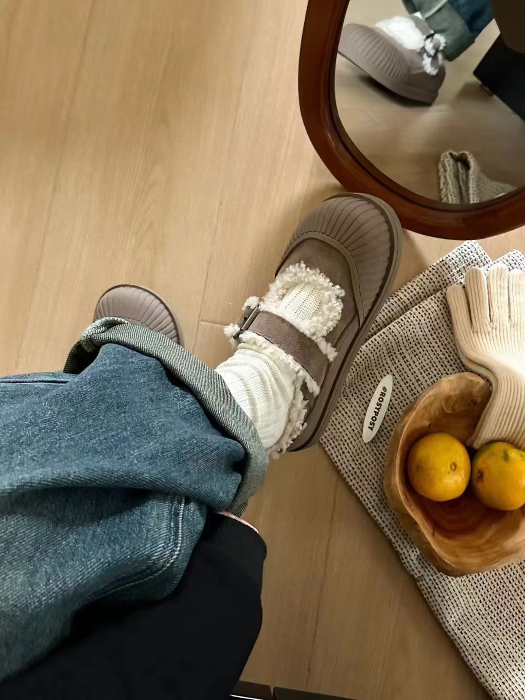 Stylish Snow Boots Co-Financed at 525, Sizes 35-40, Black, Brown, Gray. - 图片 2