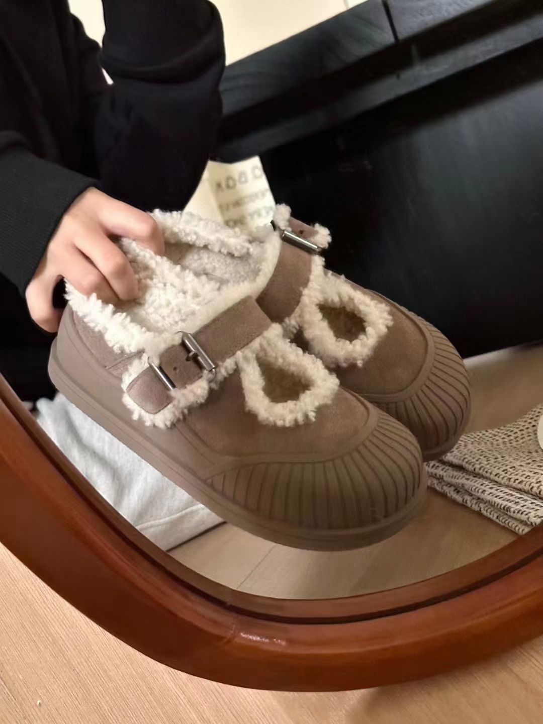 Stylish Snow Boots Co-Financed at 525, Sizes 35-40, Black, Brown, Gray. - 图片 5