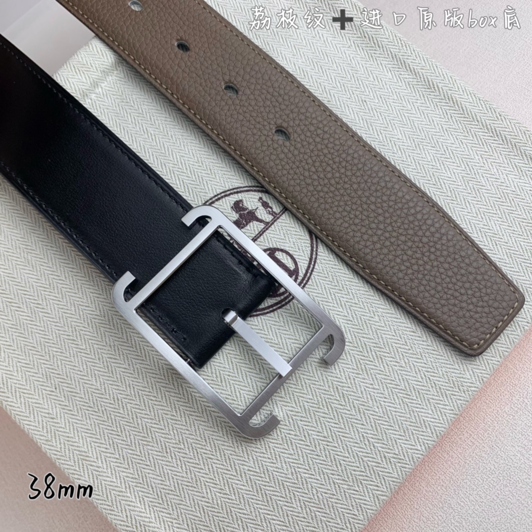 Hermès 爱马仕针扣 原单品质 进口头层牛皮 灰色荔枝纹-Top High Quatity Cheap Sneakers Fashion Clothing Clothes Bags handbags Shoes of all Brand wholesale With The best Quality And Beautiful Price from China Factory Chinese suppliers wholesaler seller Hermès 爱马仕针扣 原单品质 进口头层牛皮 灰色荔枝纹