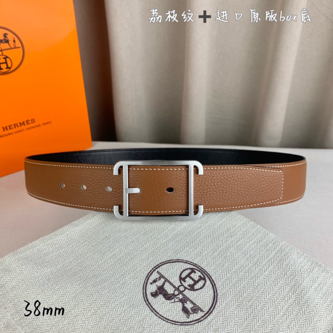 Hermès 爱马仕针扣 原单品质 进口头层牛皮 土黄色荔枝纹-Top High Quatity Cheap Sneakers Fashion Clothing Clothes Bags handbags Shoes of all Brand wholesale With The best Quality And Beautiful Price from China Factory Chinese suppliers wholesaler seller Hermès 爱马仕针扣 原单品质 进口头层牛皮 土黄色荔枝纹