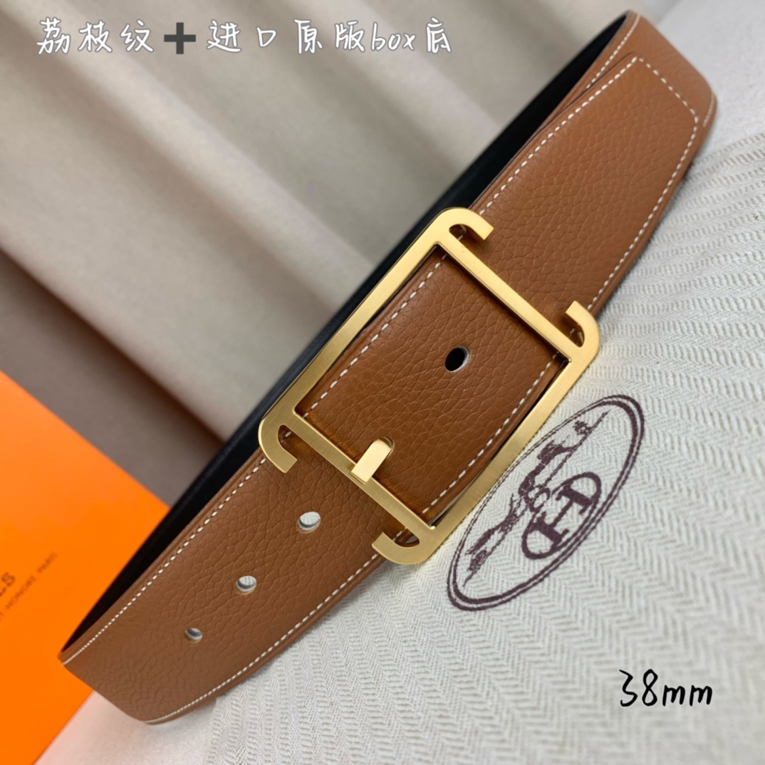 Hermès 爱马仕针扣 原单品质 进口头层牛皮 土黄色荔枝纹-Top High Quatity Cheap Sneakers Fashion Clothing Clothes Bags handbags Shoes of all Brand wholesale With The best Quality And Beautiful Price from China Factory Chinese suppliers wholesaler seller Hermès 爱马仕针扣 原单品质 进口头层牛皮 土黄色荔枝纹