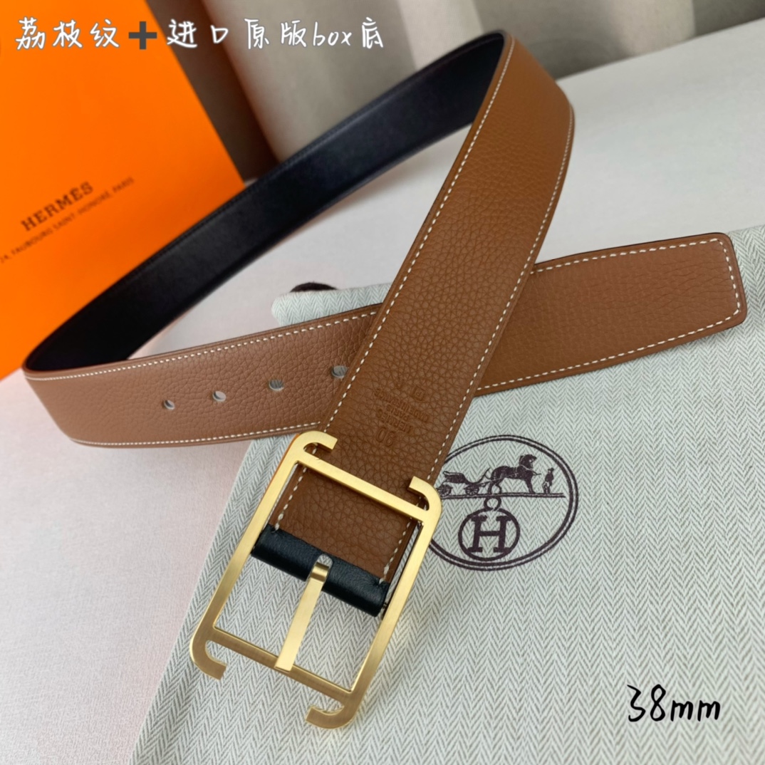 Hermès 爱马仕针扣 原单品质 进口头层牛皮 土黄色荔枝纹-Top High Quatity Cheap Sneakers Fashion Clothing Clothes Bags handbags Shoes of all Brand wholesale With The best Quality And Beautiful Price from China Factory Chinese suppliers wholesaler seller Hermès 爱马仕针扣 原单品质 进口头层牛皮 土黄色荔枝纹
