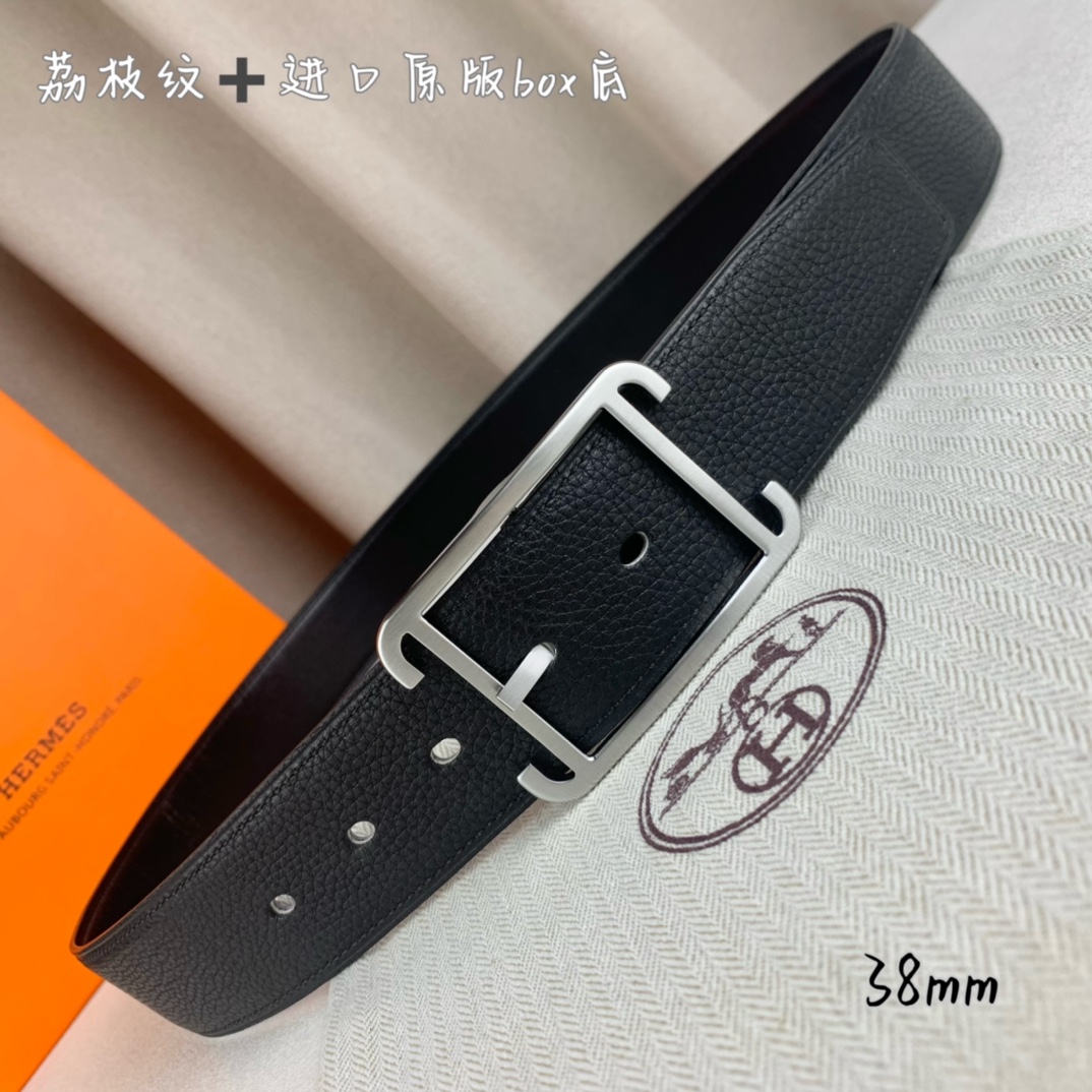 Hermès 爱马仕针扣 原单品质 进口头层牛皮 黑色荔枝纹-Chinese UA Cheap High Quatity Brand Clothes Bags handbags Sneakers wholesale wholesaler seller from China Factory suppliers Fashion Clothing Shoes best Quality Beautiful Price Hermès 爱马仕针扣 原单品质 进口头层牛皮 黑色荔枝纹