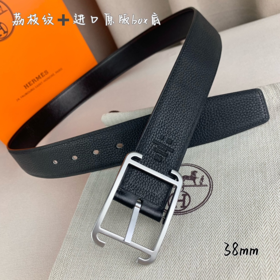 Hermès 爱马仕针扣 原单品质 进口头层牛皮 黑色荔枝纹-Chinese UA Cheap High Quatity Brand Clothes Bags handbags Sneakers wholesale wholesaler seller from China Factory suppliers Fashion Clothing Shoes best Quality Beautiful Price Hermès 爱马仕针扣 原单品质 进口头层牛皮 黑色荔枝纹
