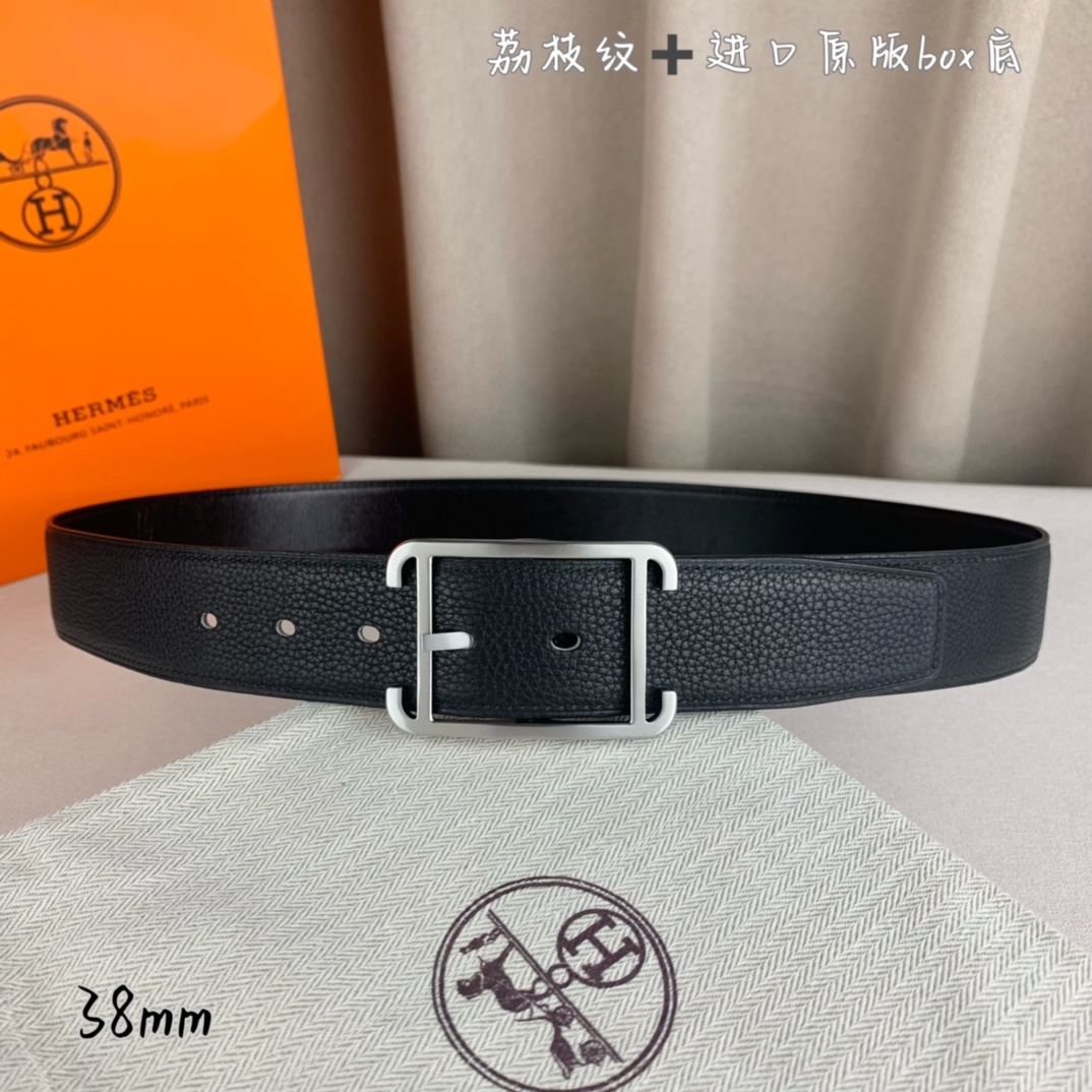 Hermès 爱马仕针扣 原单品质 进口头层牛皮 黑色荔枝纹-Chinese UA Cheap High Quatity Brand Clothes Bags handbags Sneakers wholesale wholesaler seller from China Factory suppliers Fashion Clothing Shoes best Quality Beautiful Price Hermès 爱马仕针扣 原单品质 进口头层牛皮 黑色荔枝纹