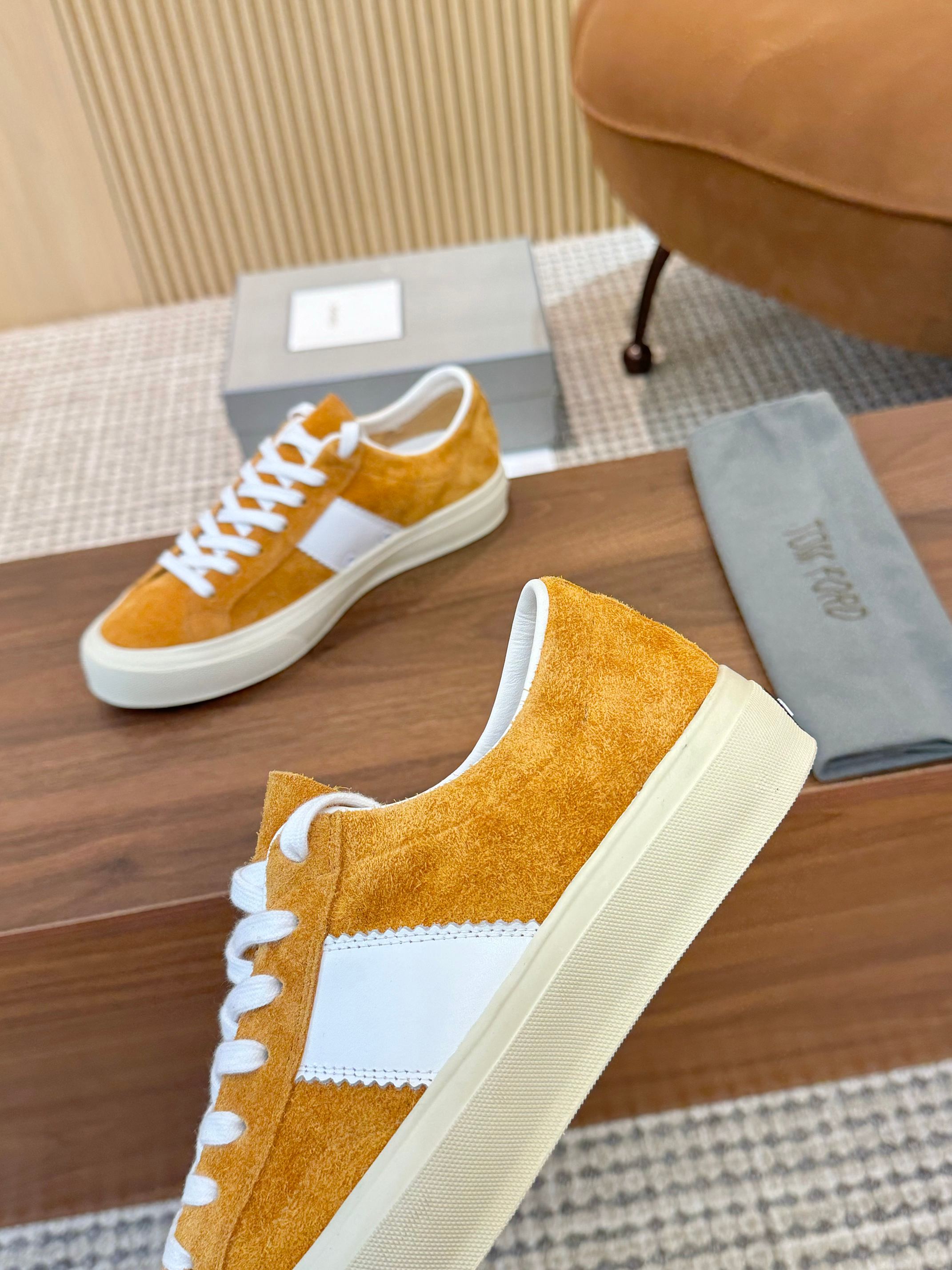 Tom Ford Suede Low-Top Sneakers for Women - Stylish and Comfortable 6 a1746411196709 6747