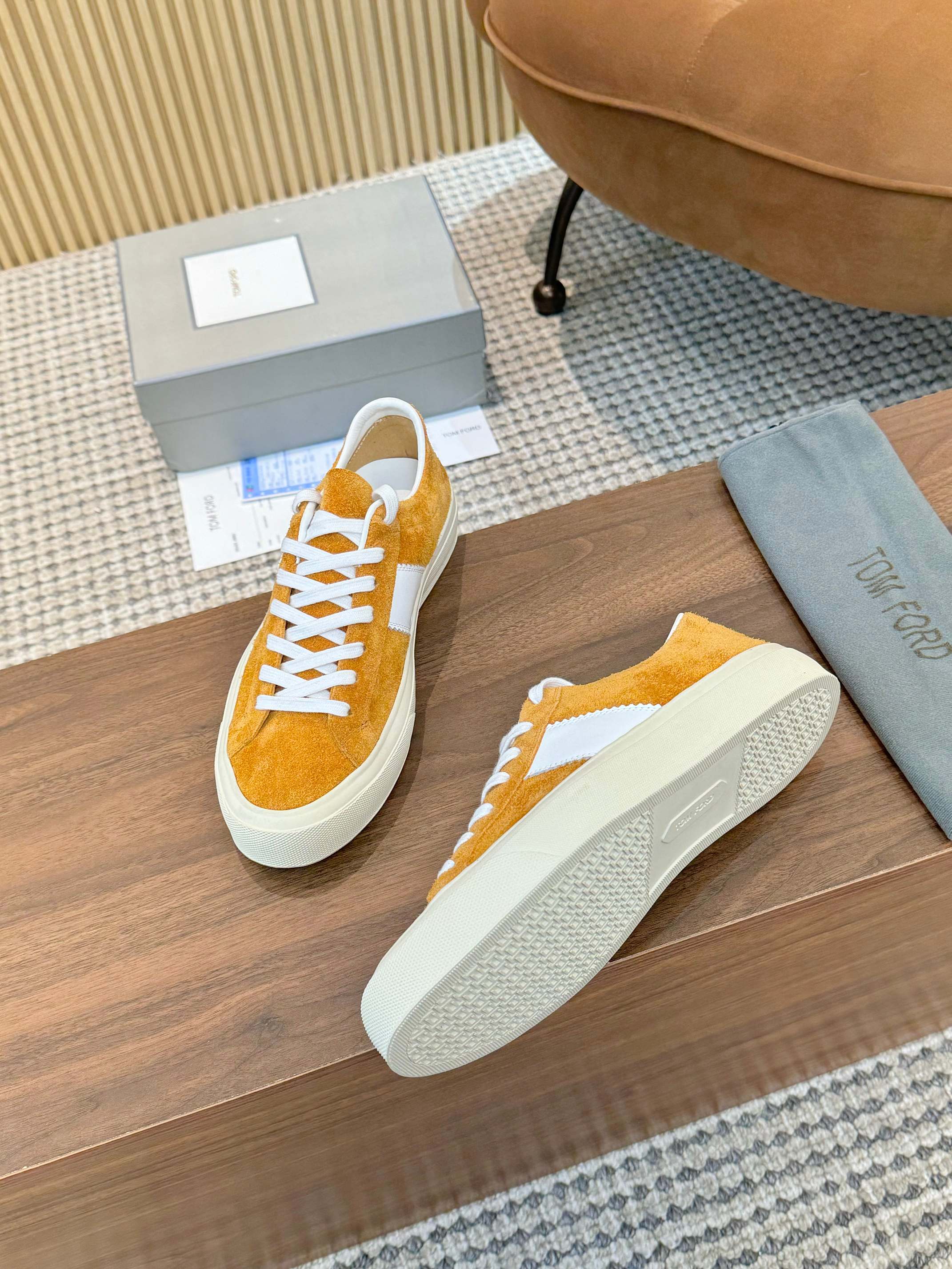 Tom Ford Suede Low-Top Sneakers for Women - Stylish and Comfortable 7 a1746411199533 0363