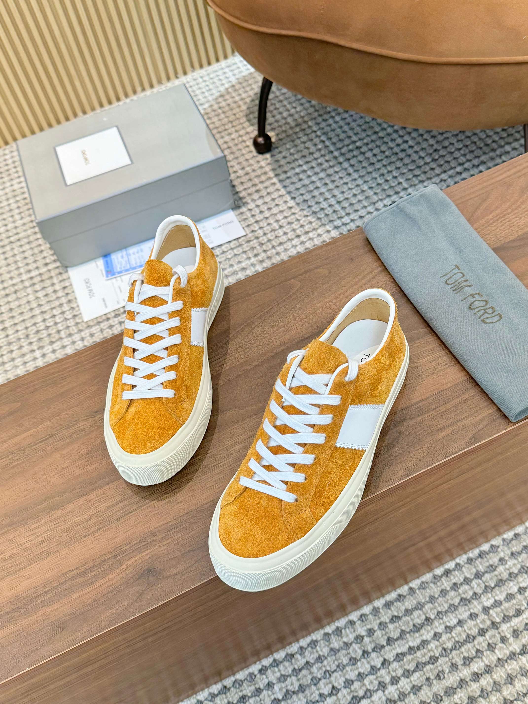 Tom Ford Suede Low-Top Sneakers for Women - Stylish and Comfortable 8 a1746411199734 1883