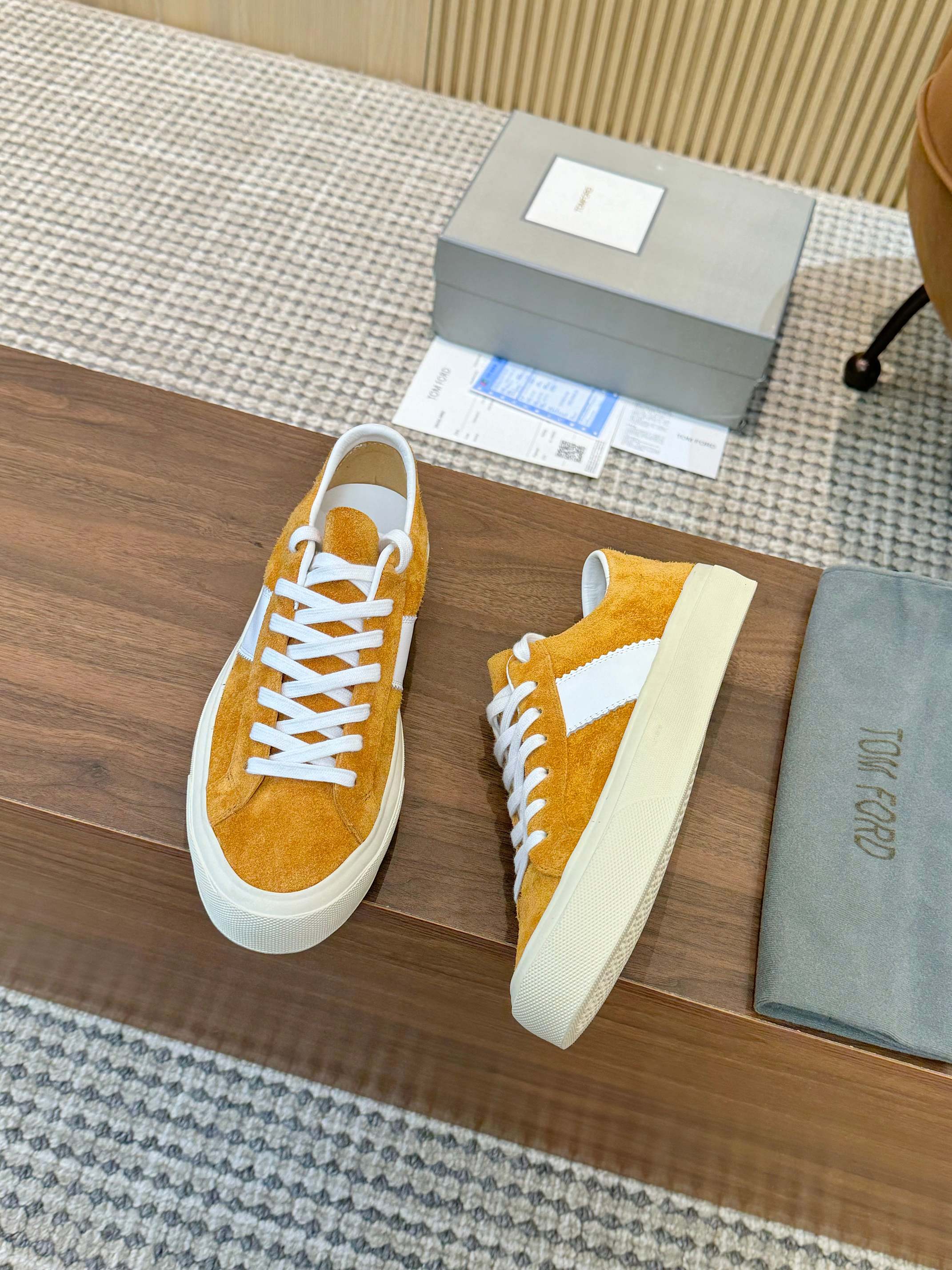 Tom Ford Suede Low-Top Sneakers for Women - Stylish and Comfortable 11 a1746411200058 0136