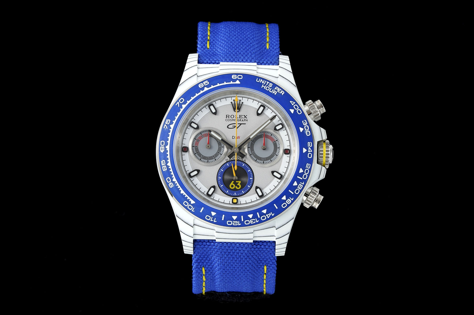NO:727006,Diw daytona new blue GT racing wheel automatic rotor,19860909Diw daytona 新款蓝色GT 赛车轮毂自动陀,,Watch