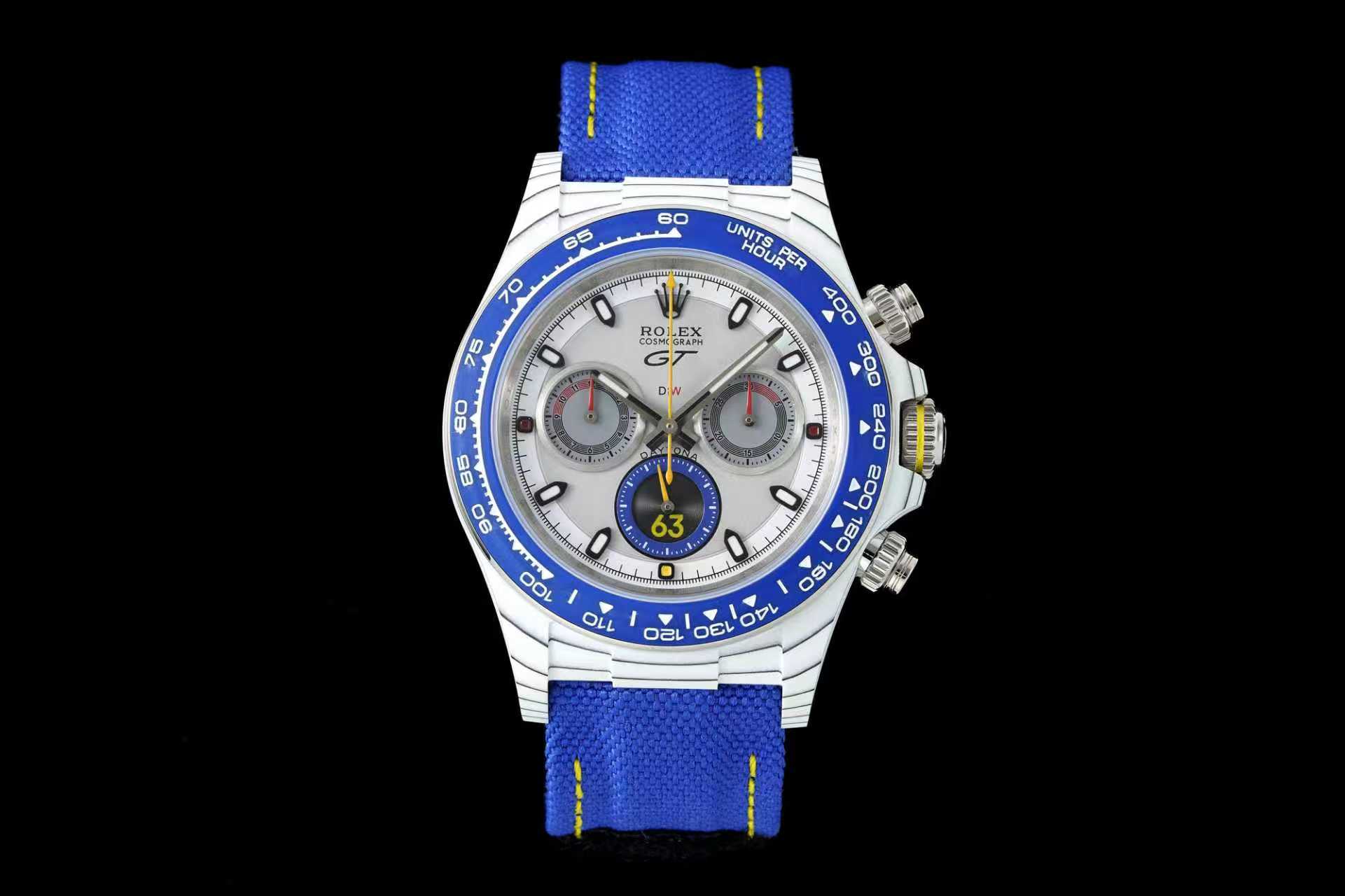 NO:822198,Diw is the first transparent Daytona, with newly upgraded case accessories. Long kinetic energy movement ≥72 hours, this time updated 5 colors 1. Orange and blue color aircraft aviation model, with orange strap, bringing orange to the sky. 2. Gray aircraft aviation model, gray dial with black strap. 3. Newly added red second aviation model 4. Desert Eagle black and white color matching is more personalized and fashionable 5. Paul Newman model, black ceramic ring and carbon fiber shell are a perfect match. 6. Astronaut login  7, Diw daytona new blue GT racing wheel automatic rotor,19860909Diw 首创透底迪通拿,全新升级壳套配件.长动能机芯≥72小时,此次更新了5款颜色 1、橙蓝配色飞机航空款,搭配橙色带,将橙色带上天空. 2、灰色飞机航空款,灰色表盘搭配黑色带. 3、新增加红秒航空款 4、沙漠之鹰黑白配色更显个性时尚 5、保罗纽曼款,黑色陶瓷圈口和碳纤维壳身真是绝配. 6、太空人登录 7, Diw daytona 新款蓝色GT 赛车轮毂自动陀,,Watch