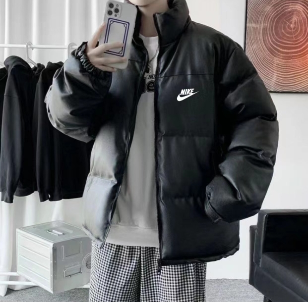 NIKE Overseas Fur Coat for Men and Women: Black, M-3XL Sizes, Trendy Design. - 图片 9