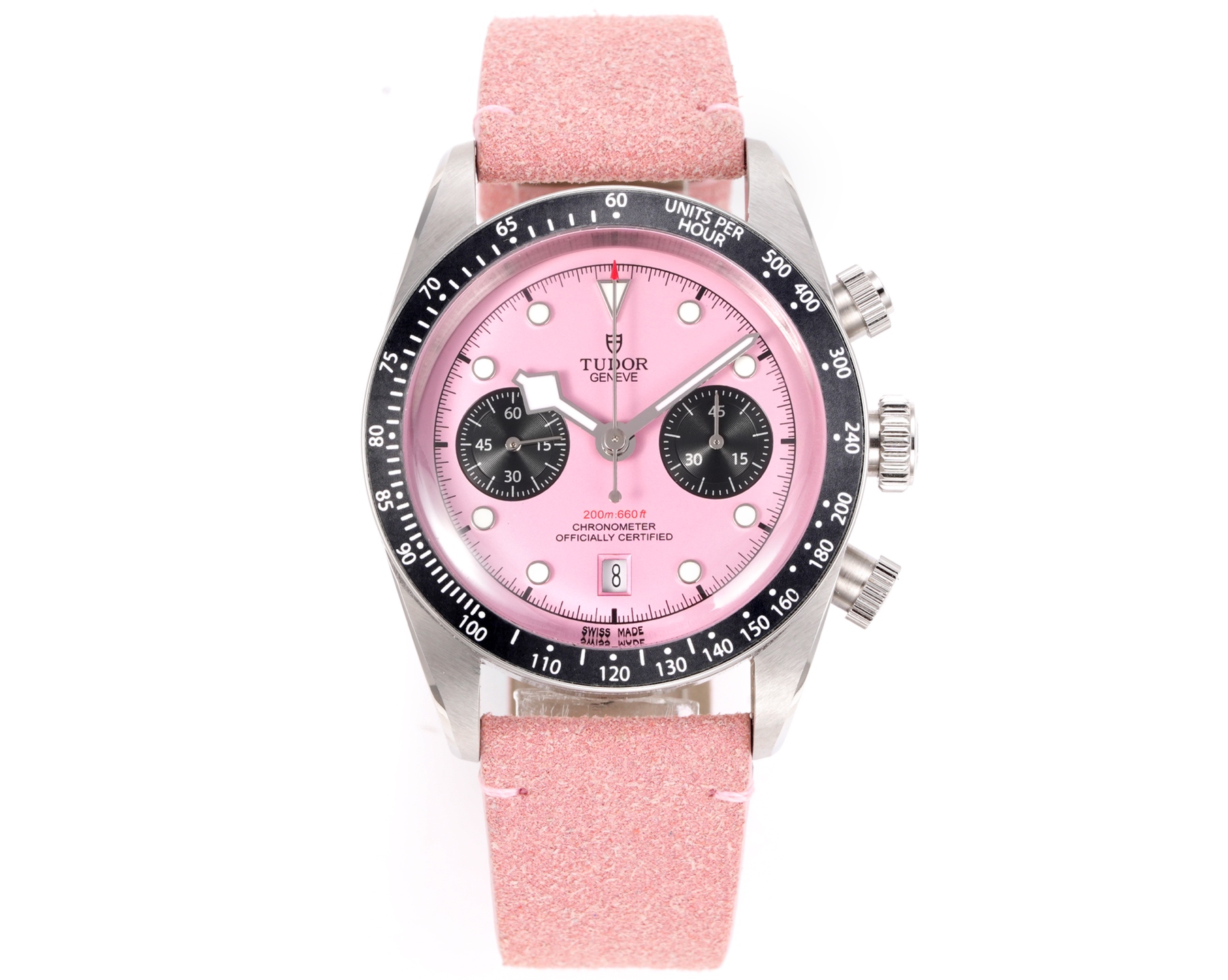 NO:339568,Unified 3T's new Tudor (TUDOR) Black Bay Chrono series is a hybrid watch that combines the tradition of diving watches and racing chrono functions, known for its retro aesthetics and modern technology. The following is the main features and models of the series. Design inspiration and style - **Retro elements**Dial design is inspired by the era Tudor diving watch and the iconic 