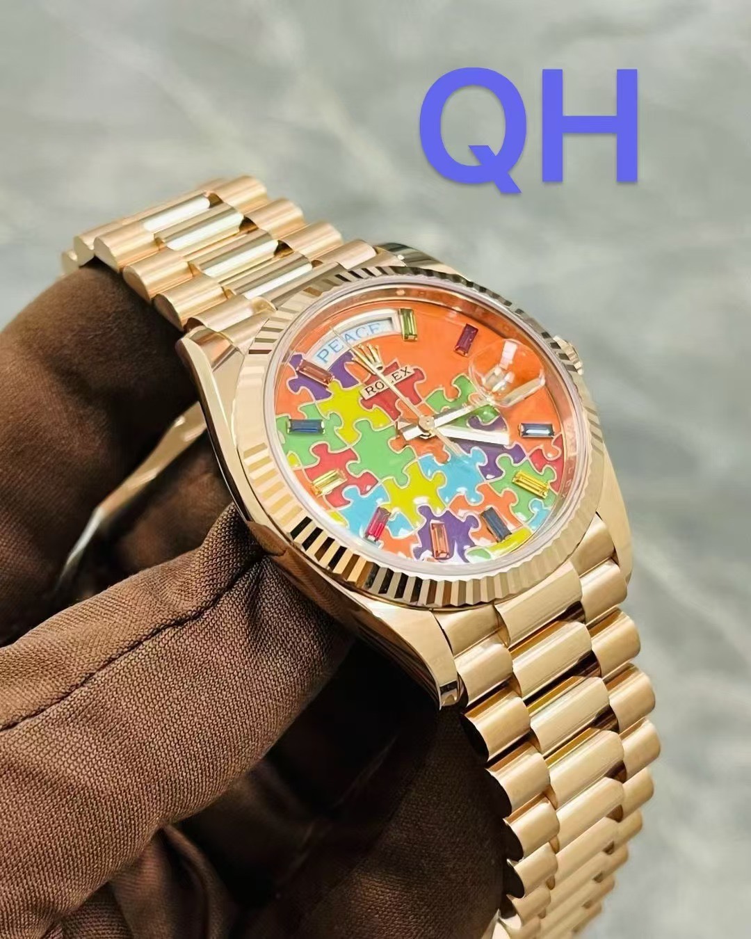 NO:157246,Rolex's new Oyster Perpetual Weekly Calendar-type day-date produced by QH Qihuo Factory  The 36mm watch 